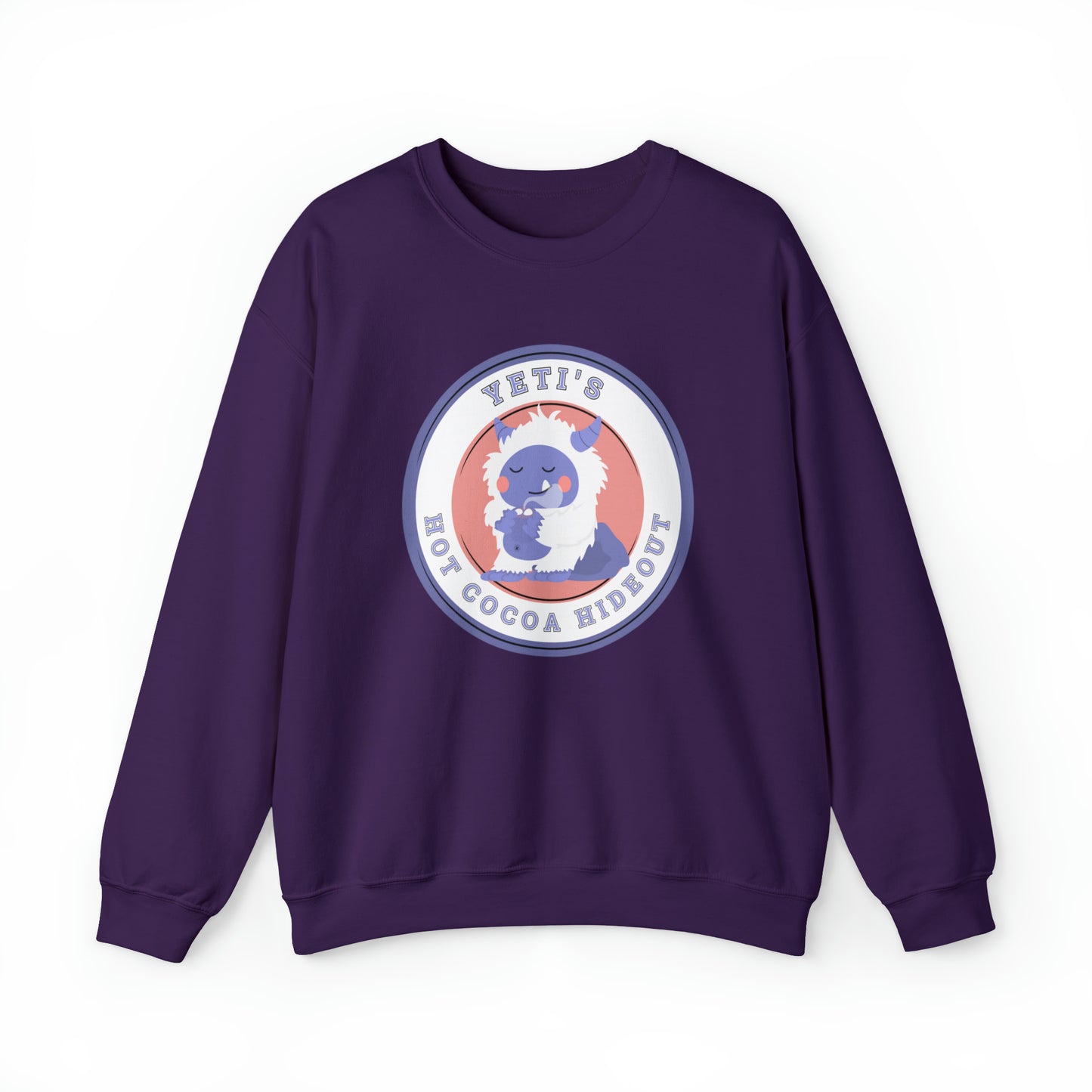 Women's Sweatshirt: Yeti's Hot Cocoa Hideout - Cozy Winter Wear - Eddy and Rita