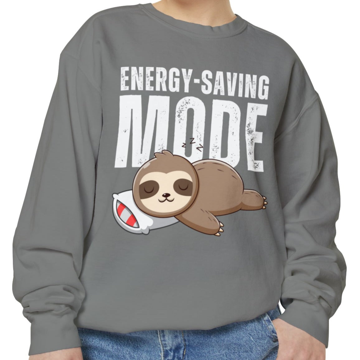 Women's Comfort Colors Sweatshirt with Energy-Saving Mode - Stay Cozy - Eddy and Rita