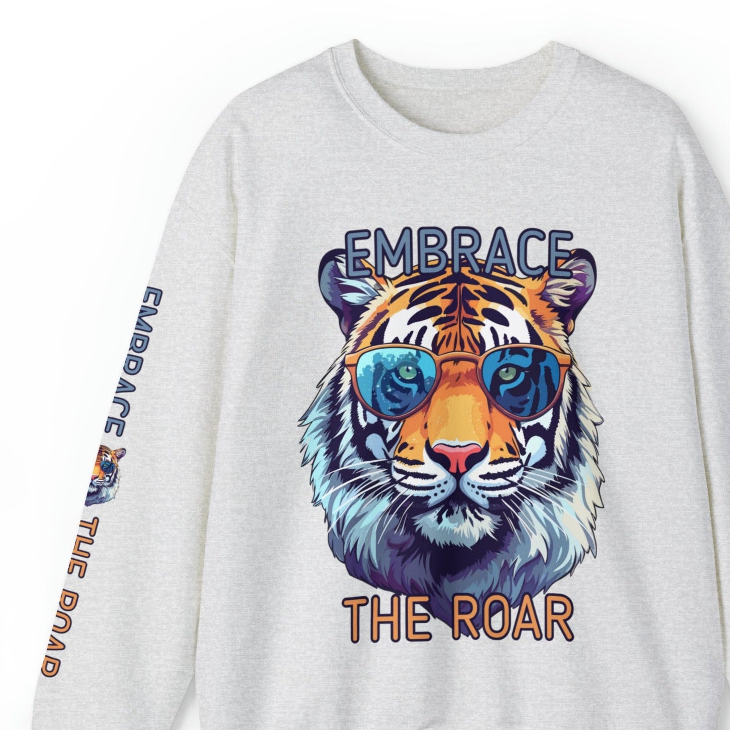 Embrace the Roar: Women's Tiger Sweatshirt with Stylish Sunglasses - Stand out in Style! - Eddy and Rita