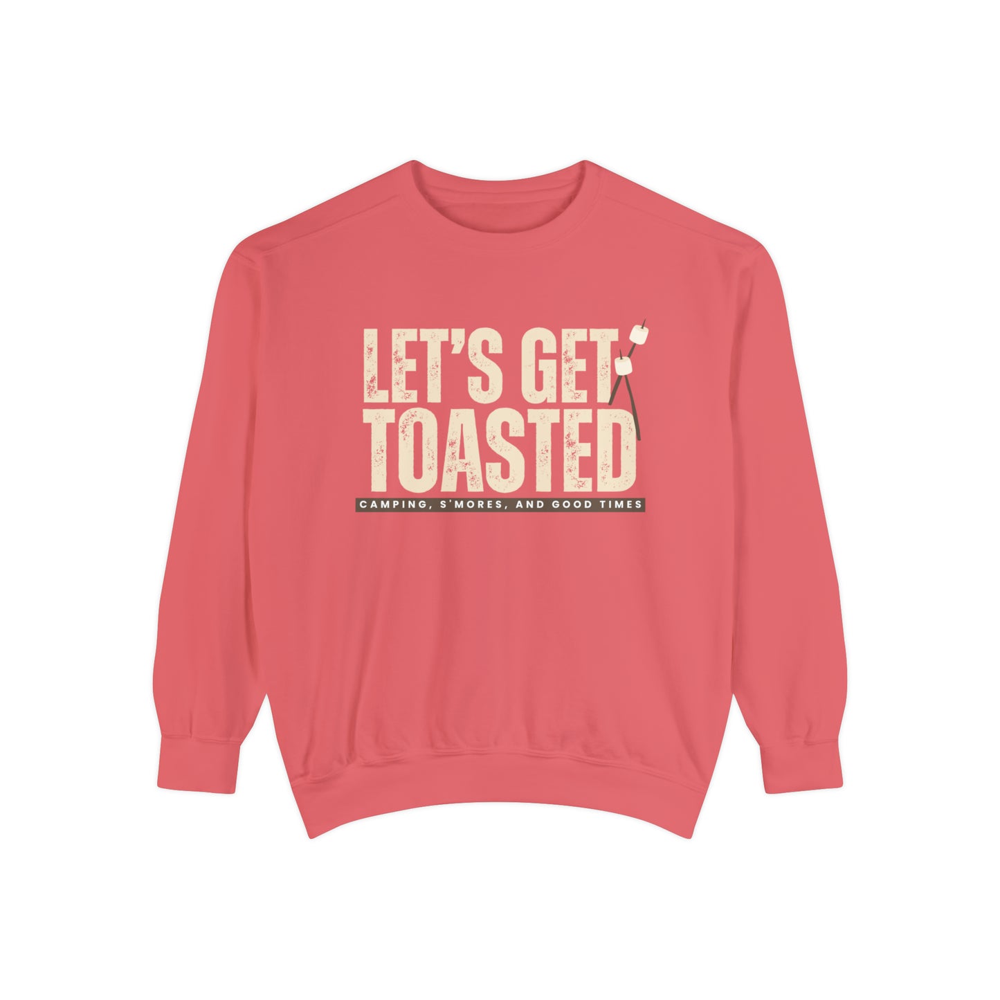 Cozy Comfort Colors Women's Sweatshirt Let's Get Toasted - Eddy and Rita