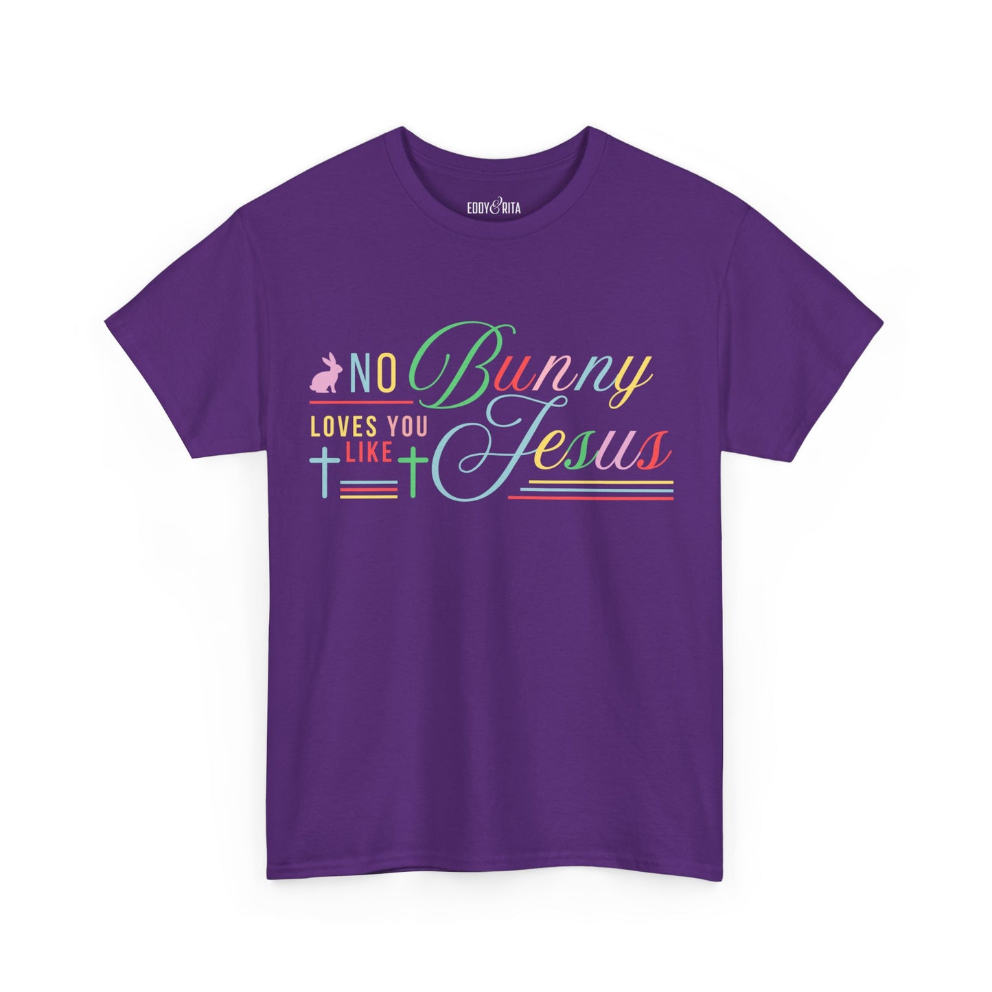 No Bunny Loves You Like Jesus Unisex Heavy Cotton Tee - Fun Easter Graphic Shirt