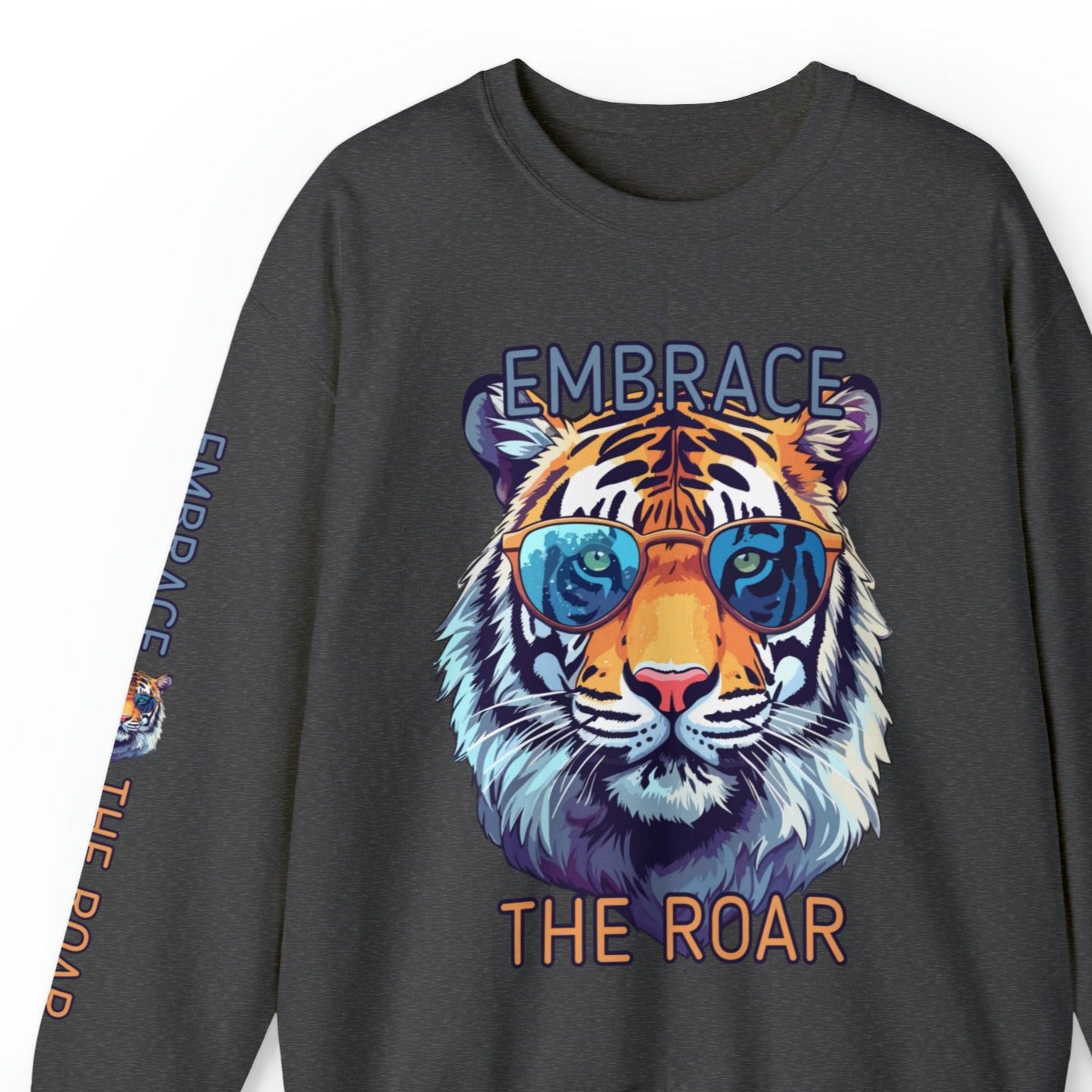 Embrace the Roar: Women's Tiger Sweatshirt with Stylish Sunglasses - Stand out in Style! - Eddy and Rita
