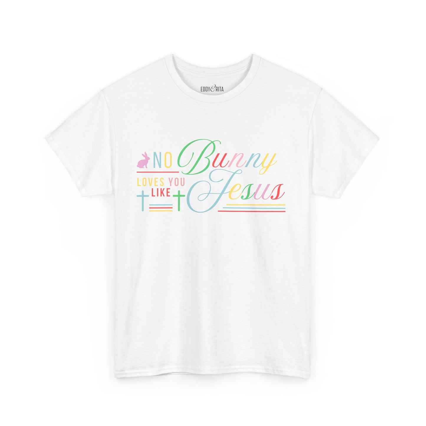 No Bunny Loves You Like Jesus Unisex Heavy Cotton Tee - Fun Easter Graphic Shirt