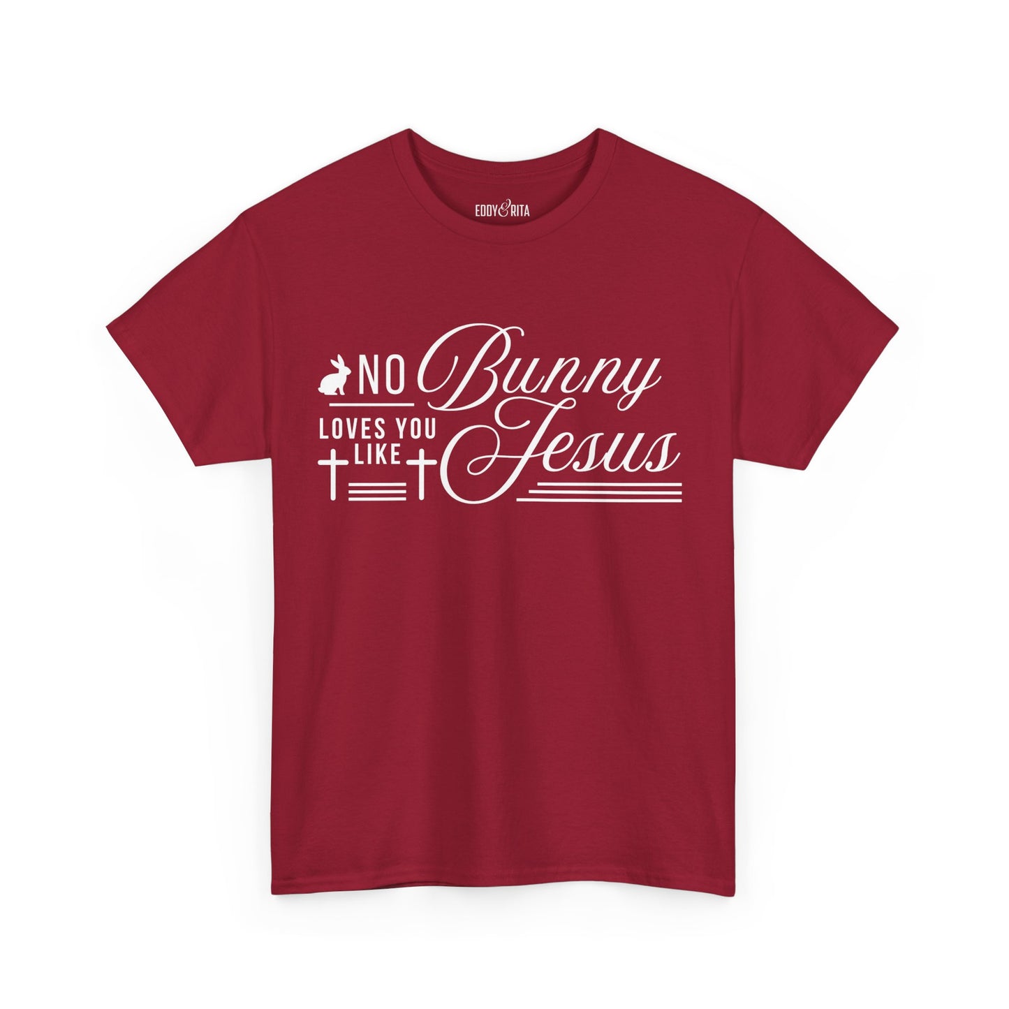 No Bunny Loves You Like Jesus Unisex Heavy Cotton Tee - Fun Easter Graphic Shirt