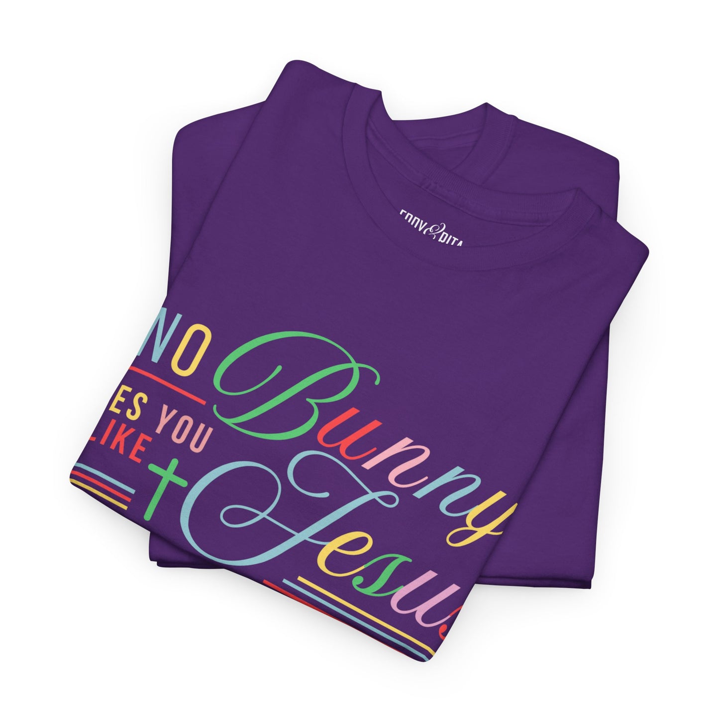 No Bunny Loves You Like Jesus Unisex Heavy Cotton Tee - Fun Easter Graphic Shirt
