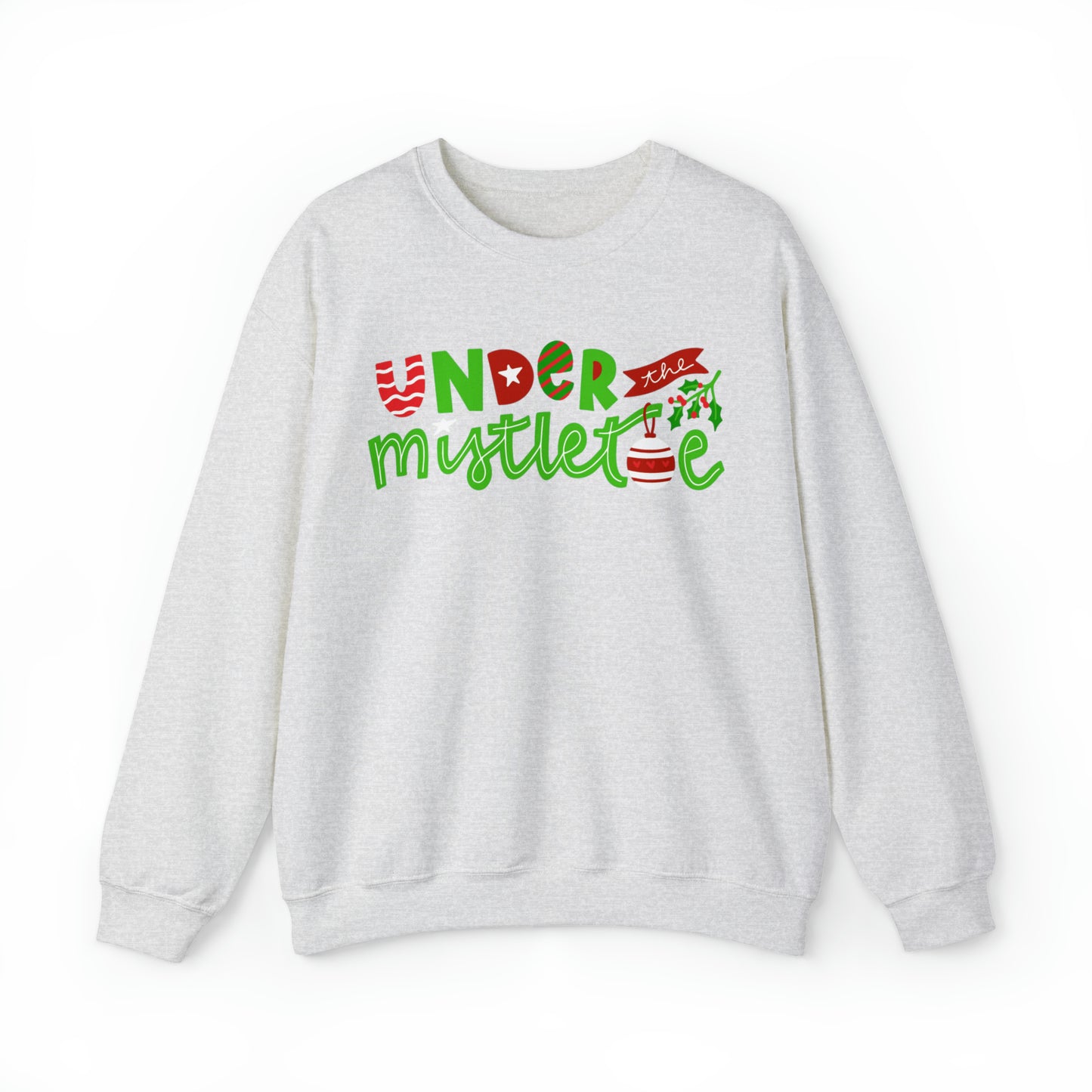 Under the Mistletoe Women's Christmas Sweatshirt: Festive Holiday Style - Eddy and Rita