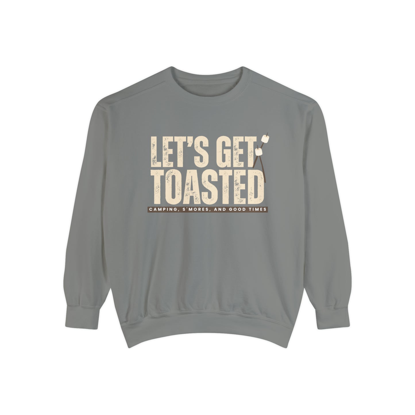 Cozy Comfort Colors Women's Sweatshirt Let's Get Toasted - Eddy and Rita