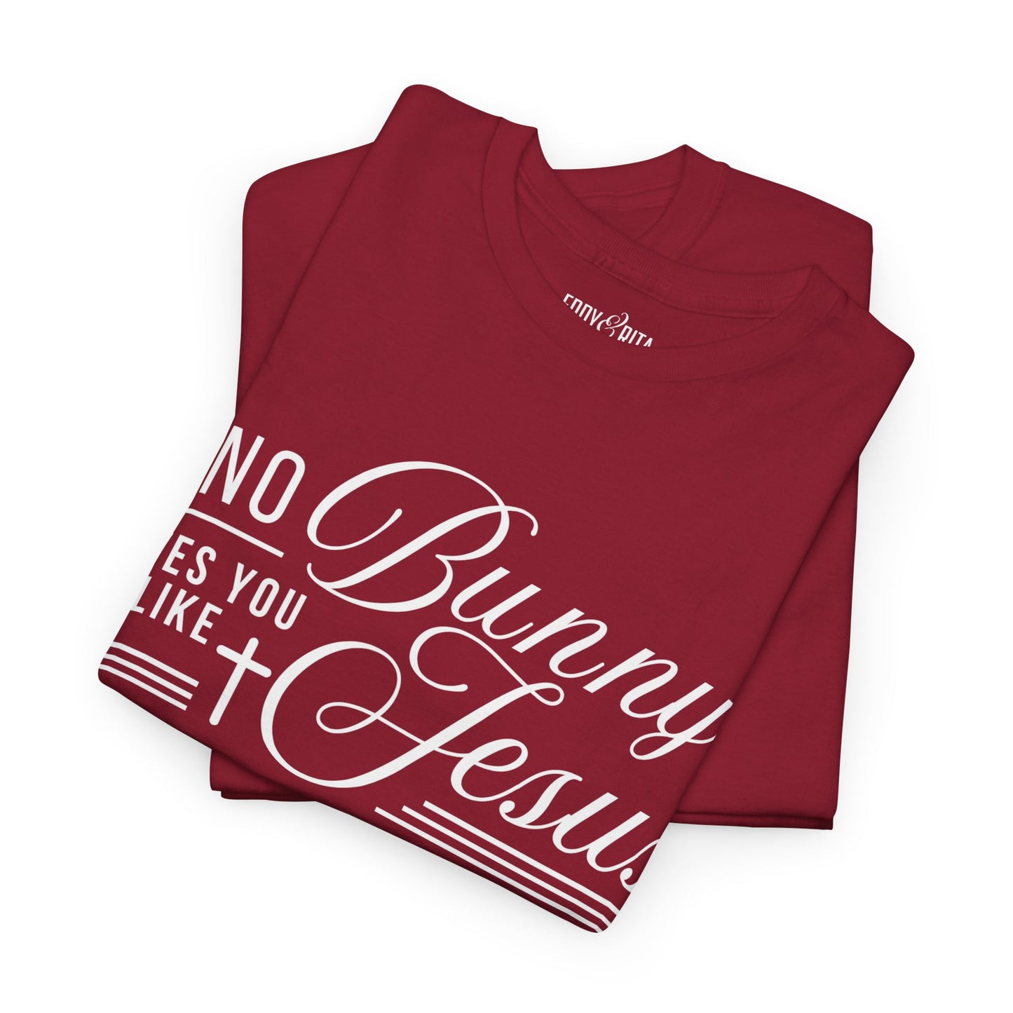 No Bunny Loves You Like Jesus Unisex Heavy Cotton Tee - Fun Easter Graphic Shirt
