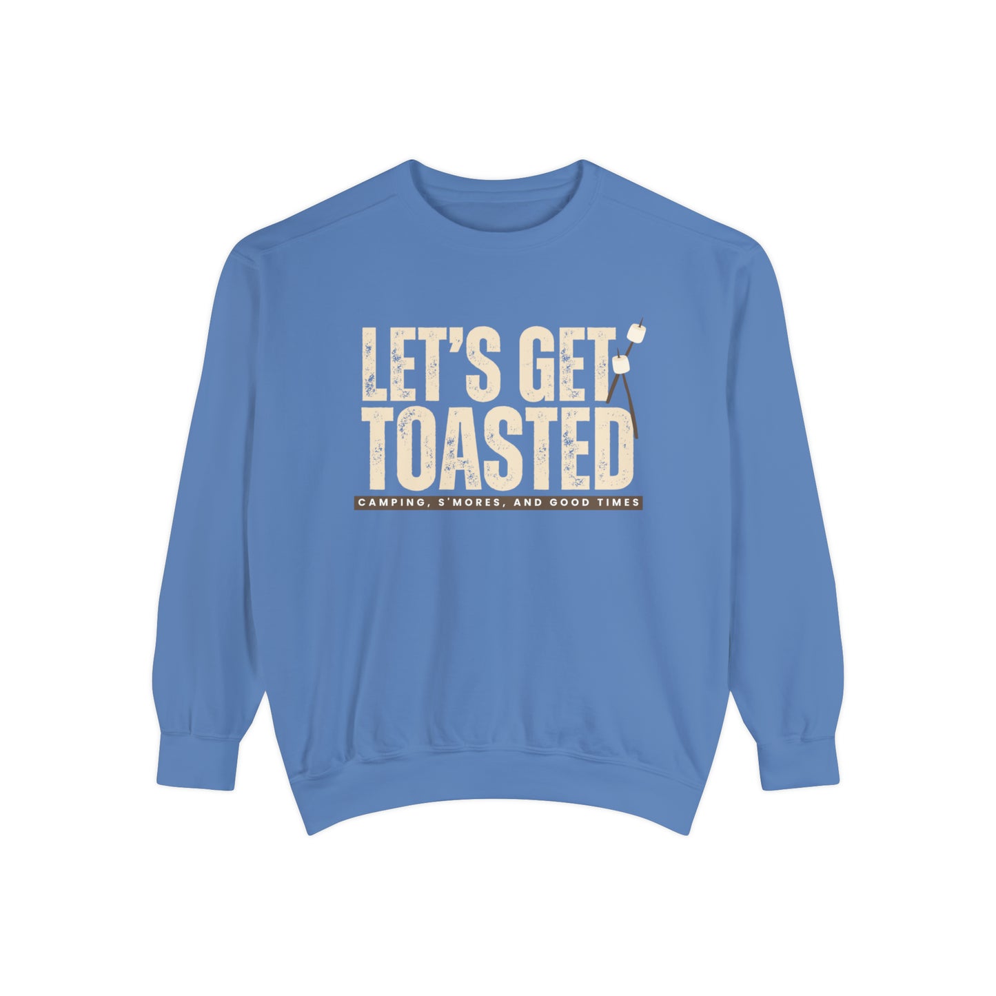 Cozy Comfort Colors Women's Sweatshirt Let's Get Toasted - Eddy and Rita