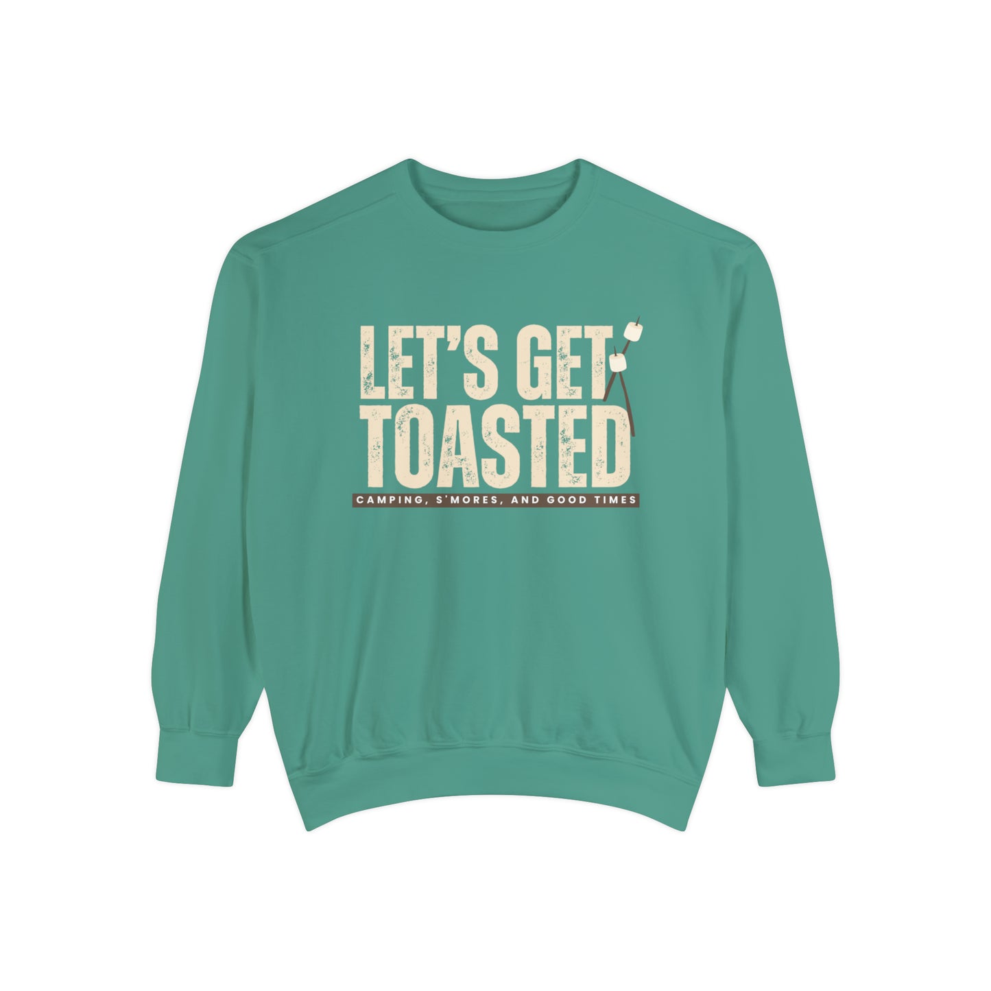 Cozy Comfort Colors Women's Sweatshirt Let's Get Toasted - Eddy and Rita