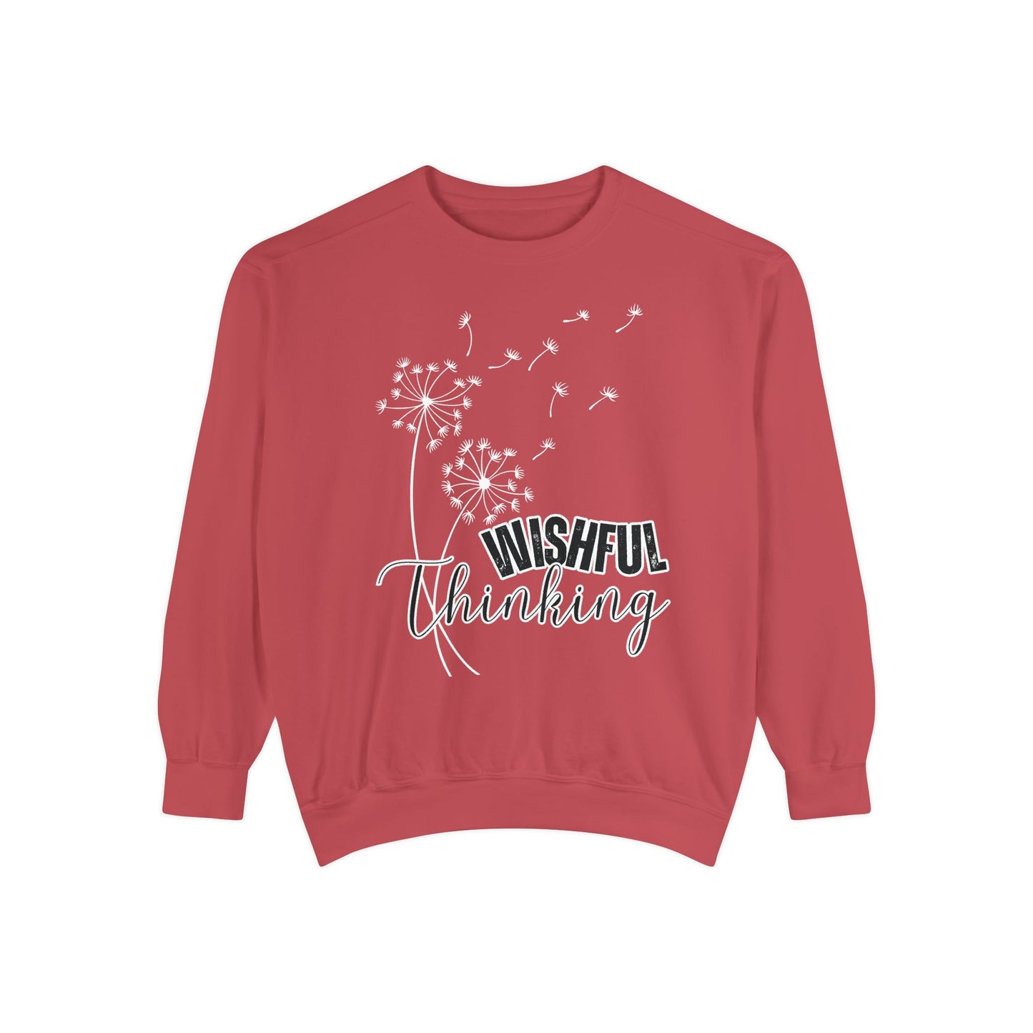 Women’s Comfort Colors Sweatshirt – “Wishful Thinking” Design | Cozy and Thoughtful Casual Pullover