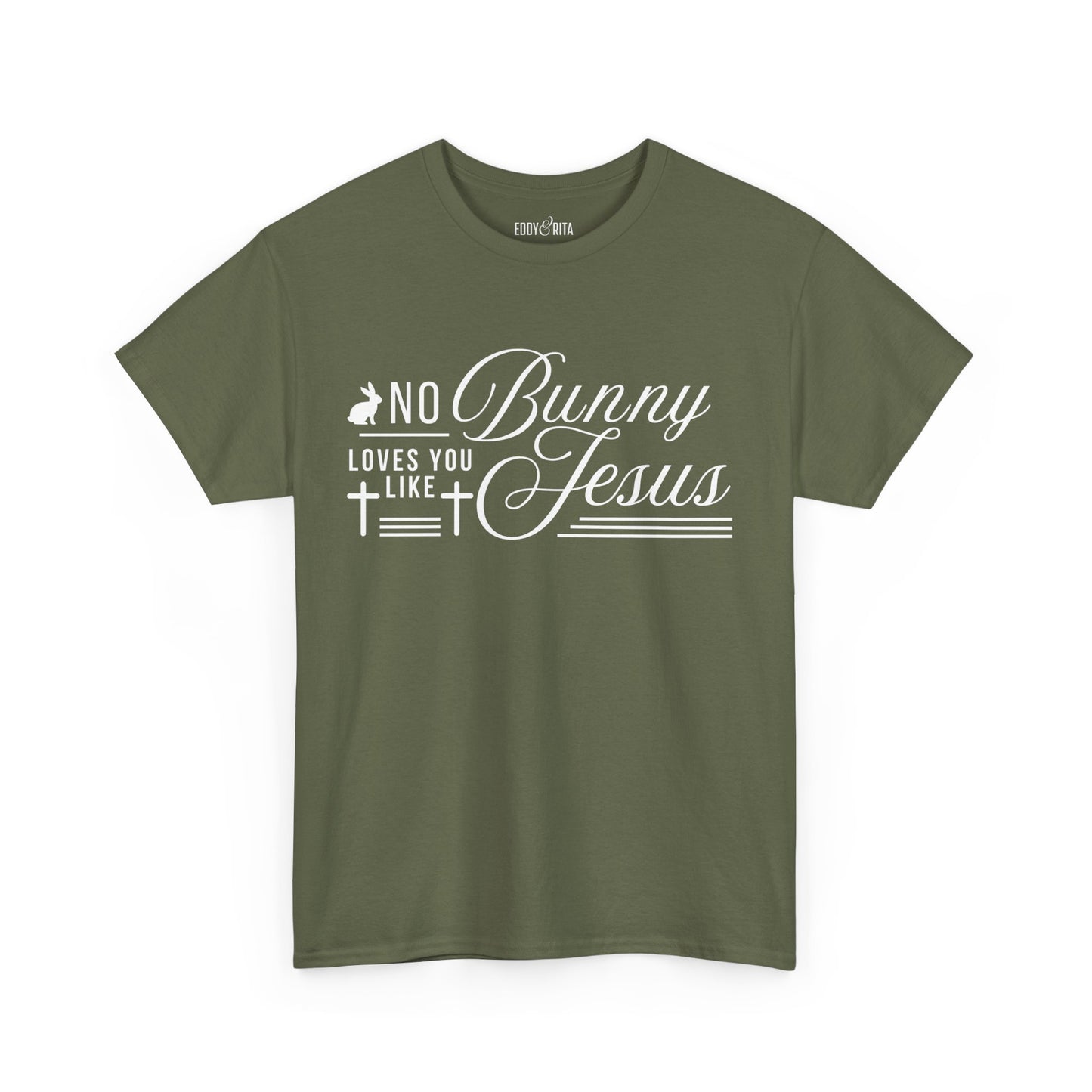 No Bunny Loves You Like Jesus Unisex Heavy Cotton Tee - Fun Easter Graphic Shirt