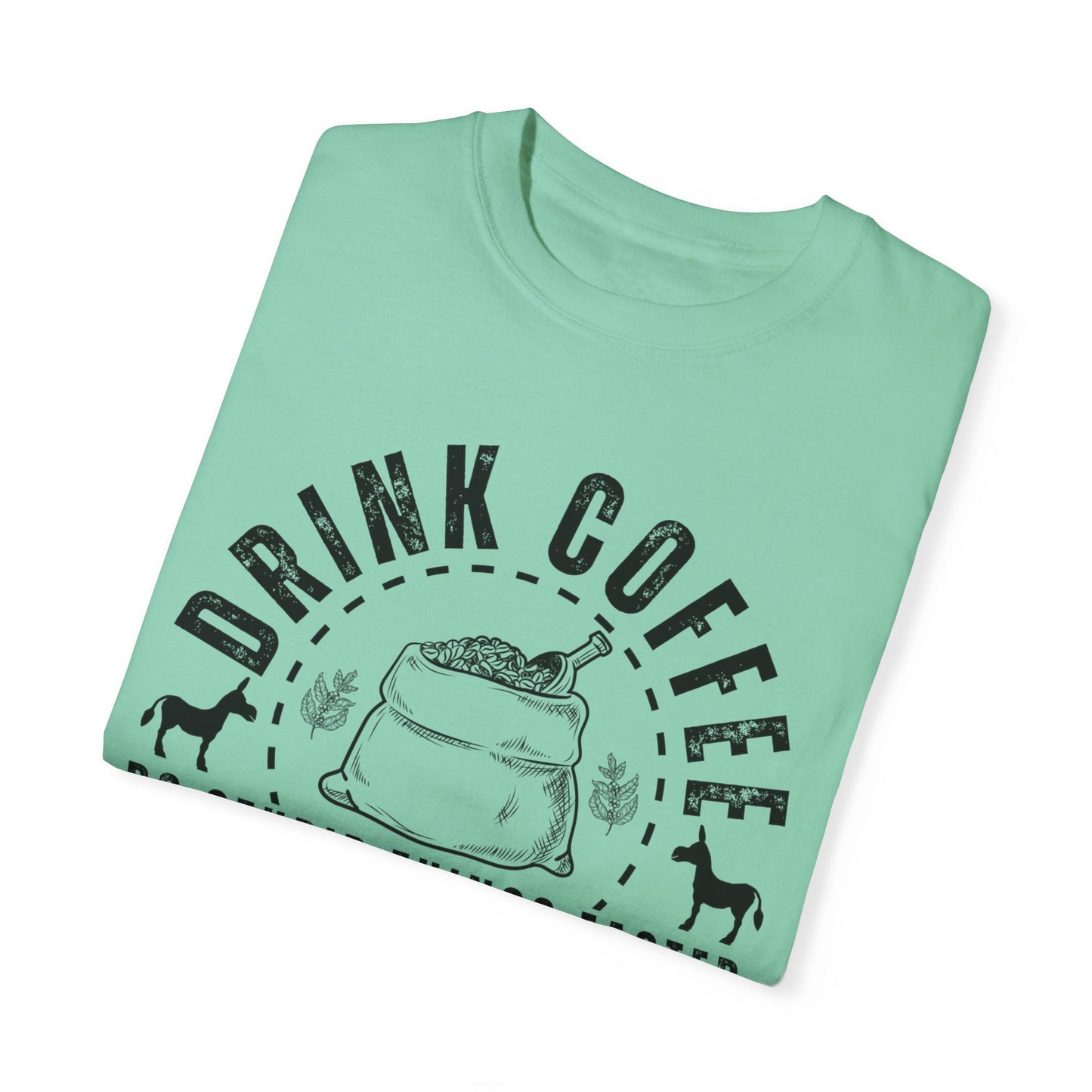 Stupidly Caffeinated Women's Comfort Colors T-Shirt - Eddy and Rita