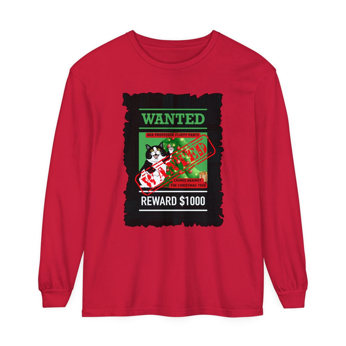 Comfort Colors Garment-Dyed Long Sleeve T-Shirt - 'Wanted