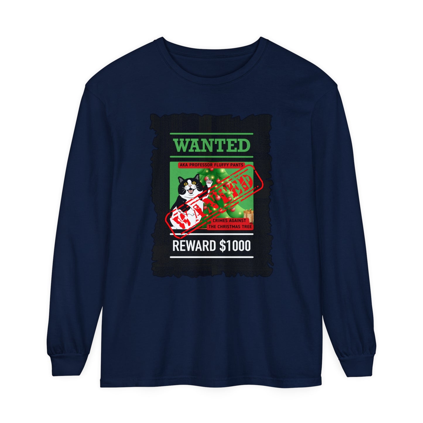 Comfort Colors Garment-Dyed Long Sleeve T-Shirt - 'Wanted