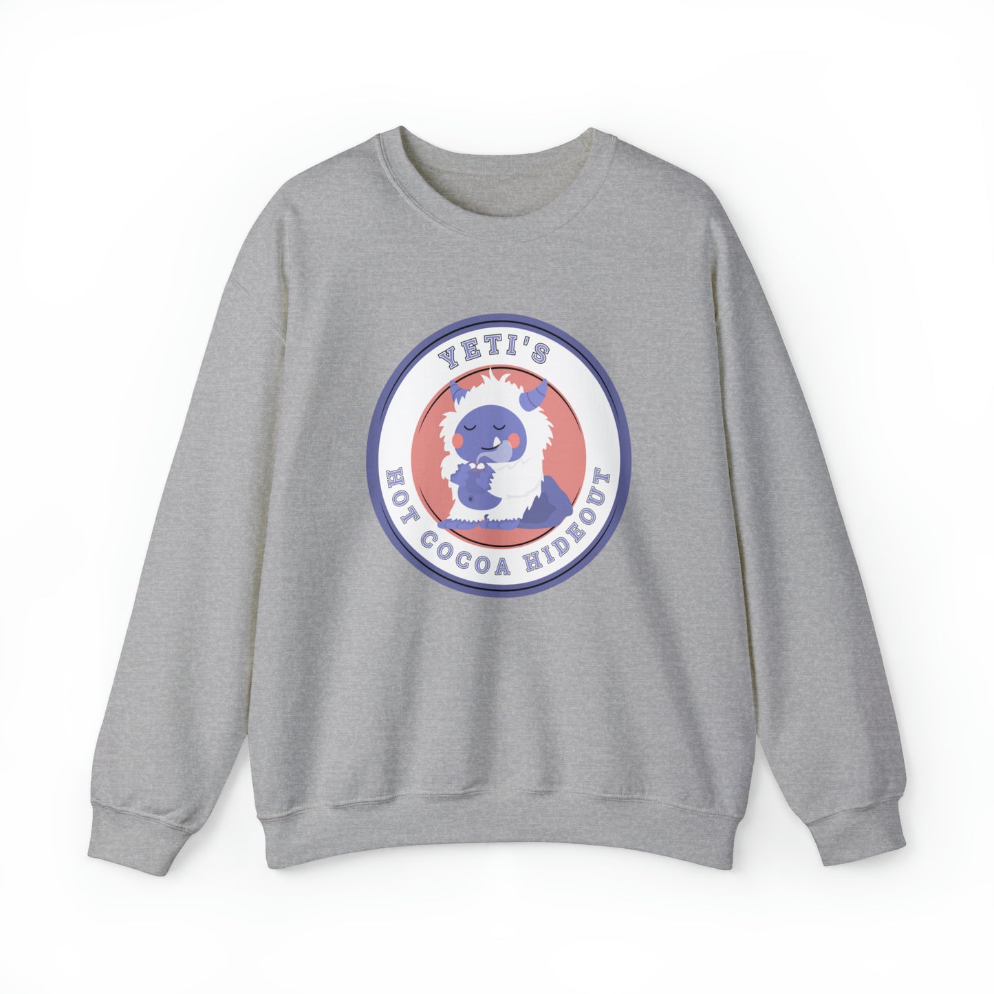 Women's Sweatshirt: Yeti's Hot Cocoa Hideout - Cozy Winter Wear - Eddy and Rita