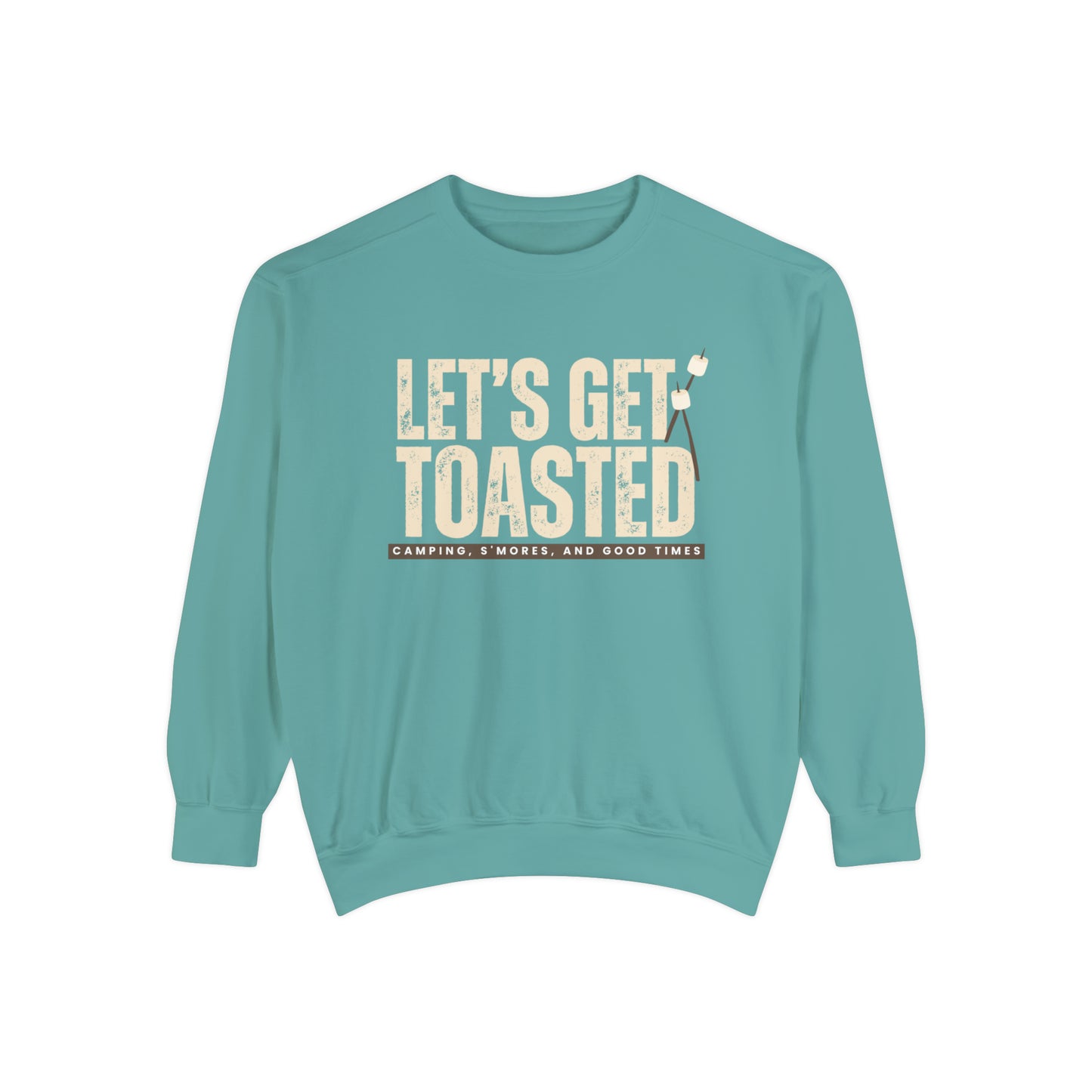 Cozy Comfort Colors Women's Sweatshirt Let's Get Toasted - Eddy and Rita