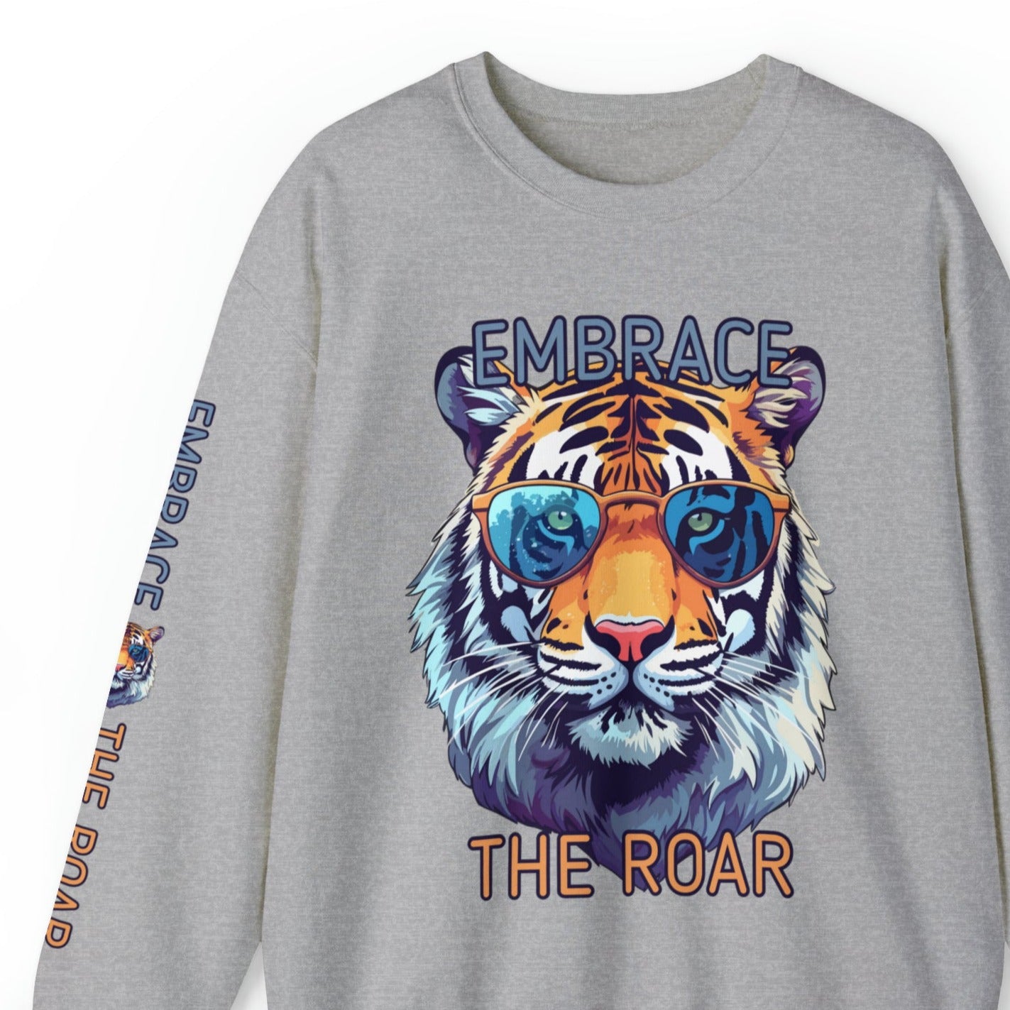 Embrace the Roar: Women's Tiger Sweatshirt with Stylish Sunglasses - Stand out in Style! - Eddy and Rita