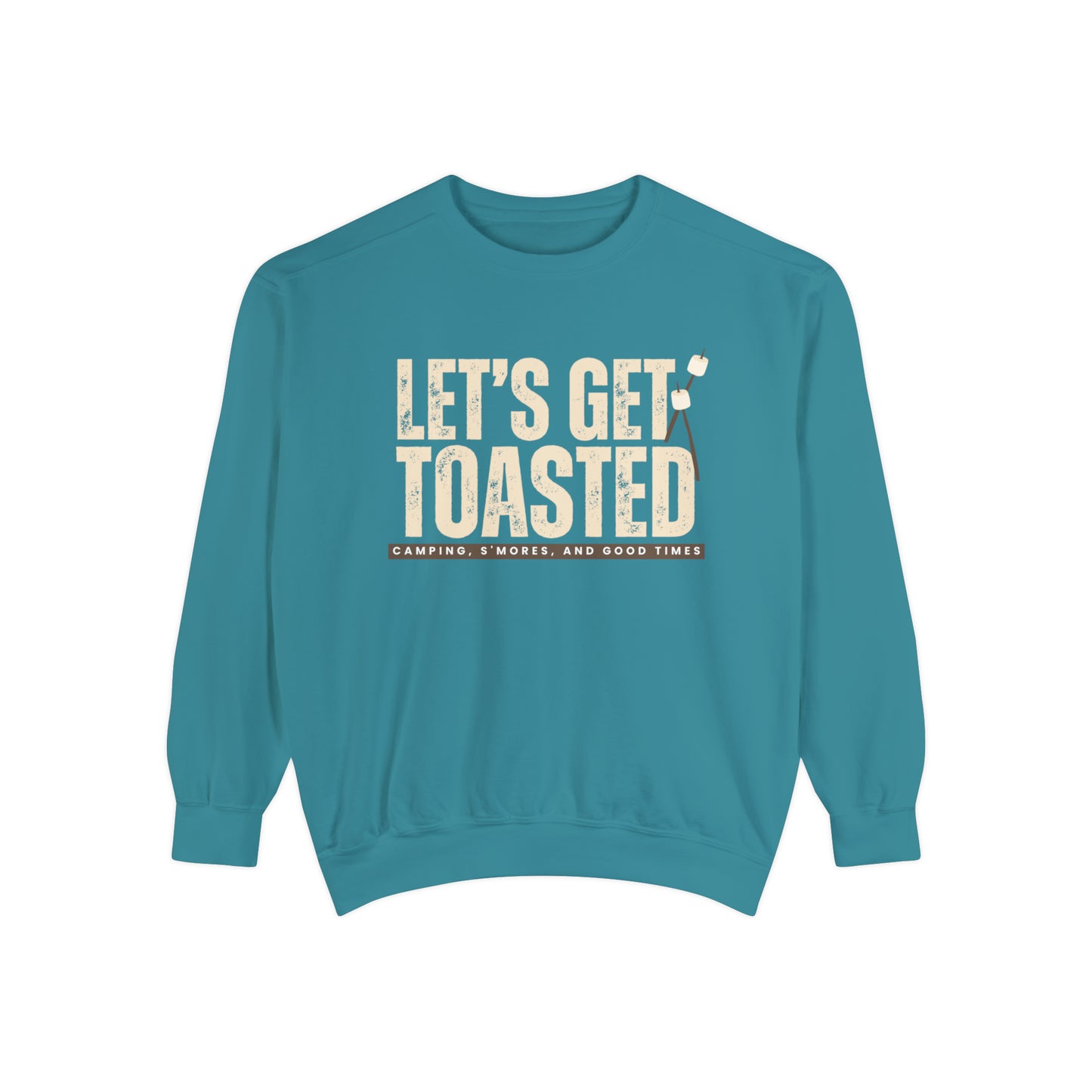 Cozy Comfort Colors Women's Sweatshirt Let's Get Toasted - Eddy and Rita