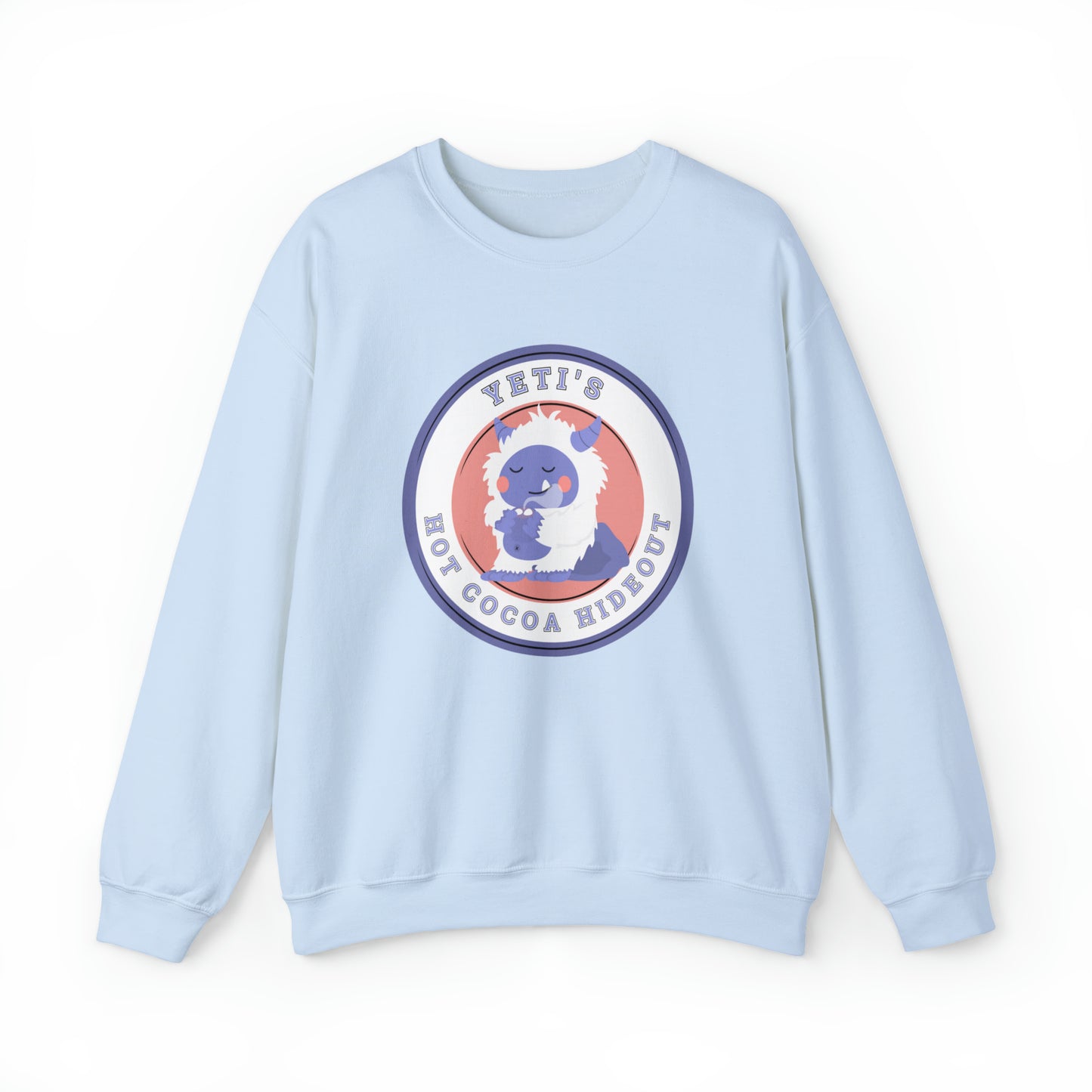 Women's Sweatshirt: Yeti's Hot Cocoa Hideout - Cozy Winter Wear - Eddy and Rita