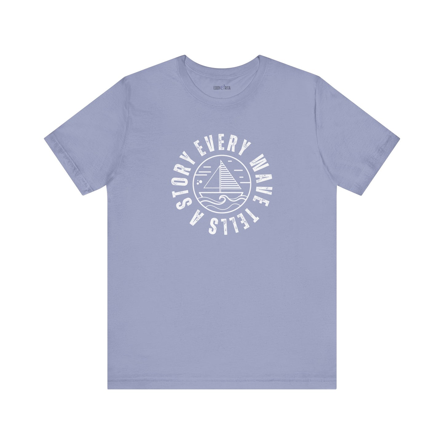 Every Wave Tells a Story Men's Bella Canvas Tee - Coastal Narrative Comfort