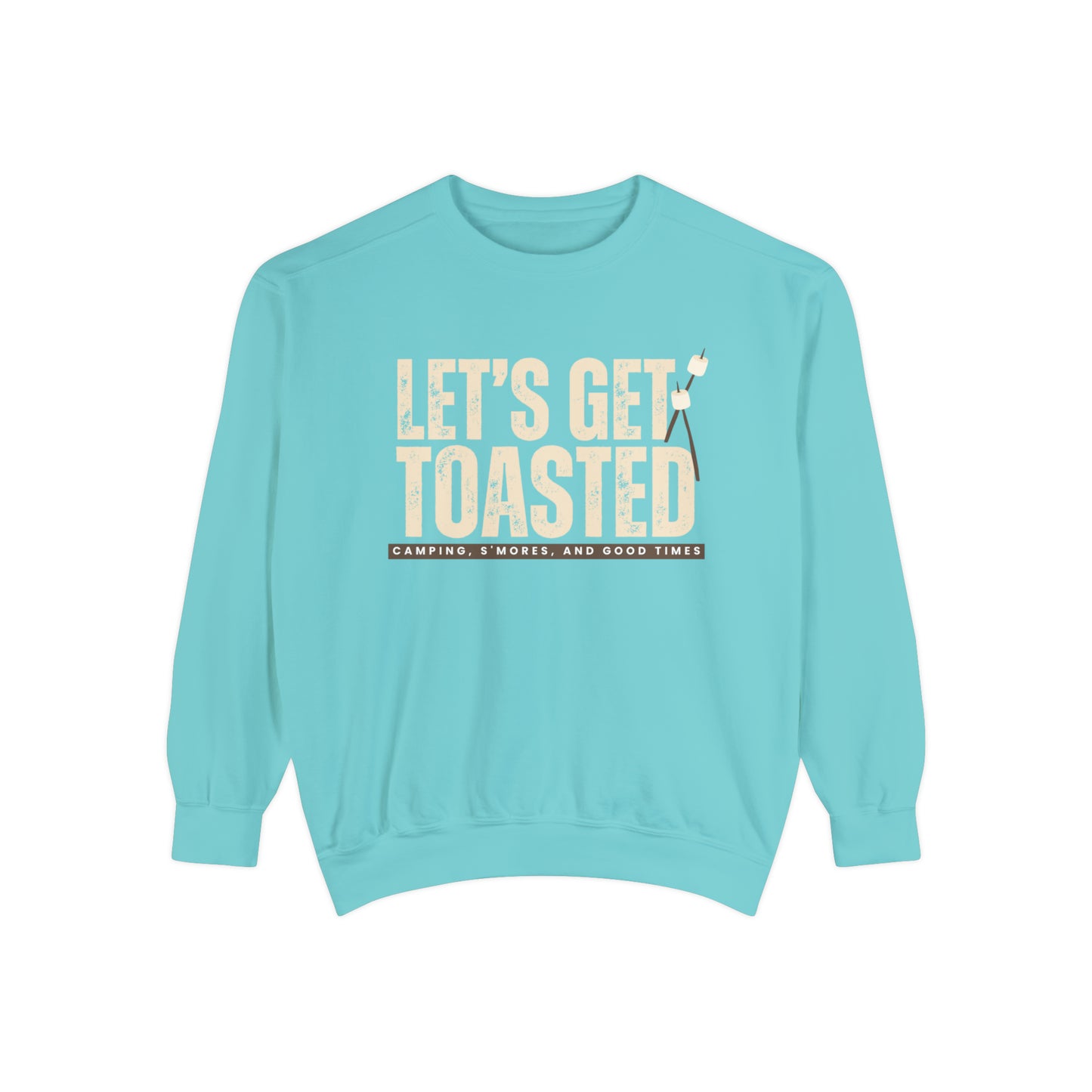 Cozy Comfort Colors Women's Sweatshirt Let's Get Toasted - Eddy and Rita