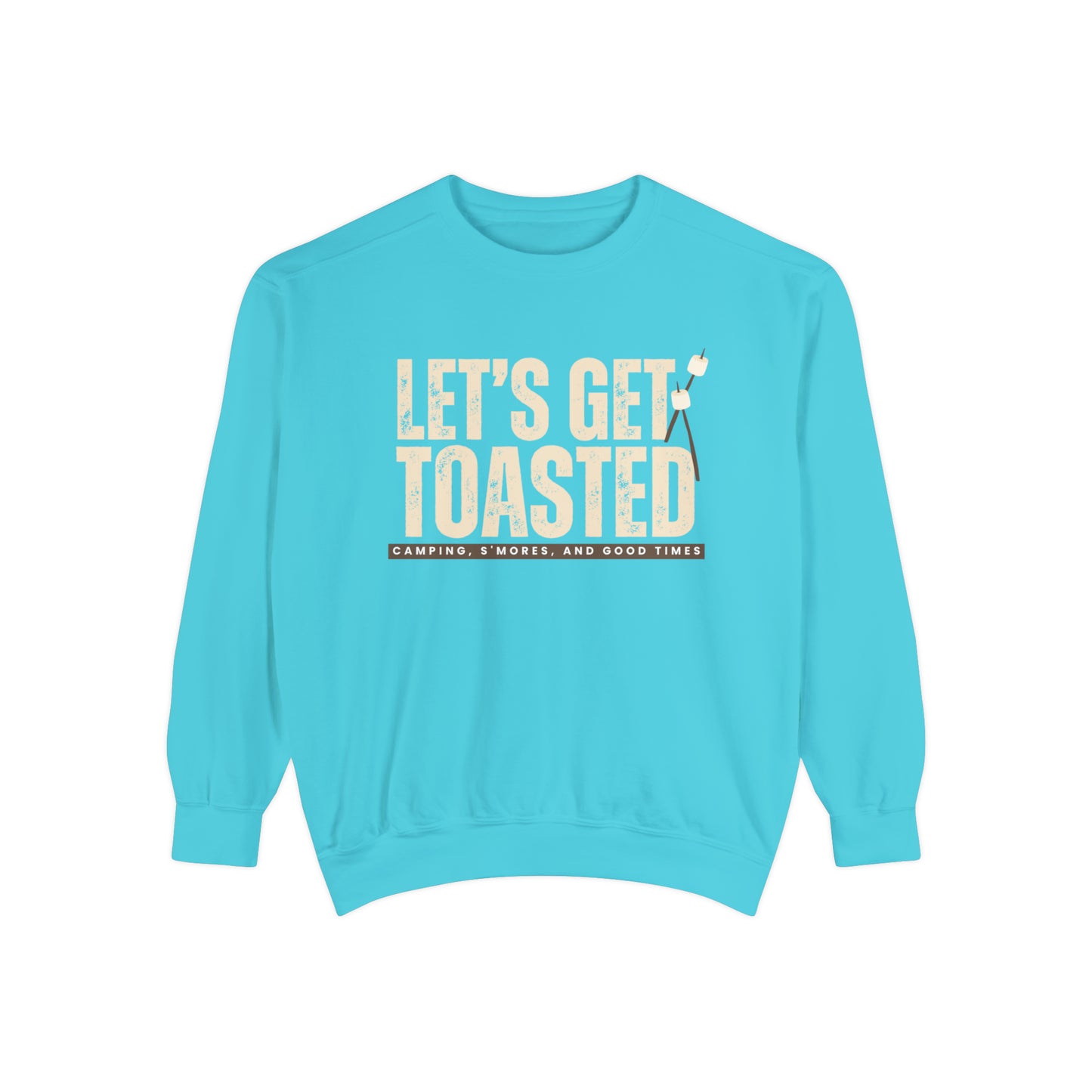 Cozy Comfort Colors Women's Sweatshirt Let's Get Toasted - Eddy and Rita
