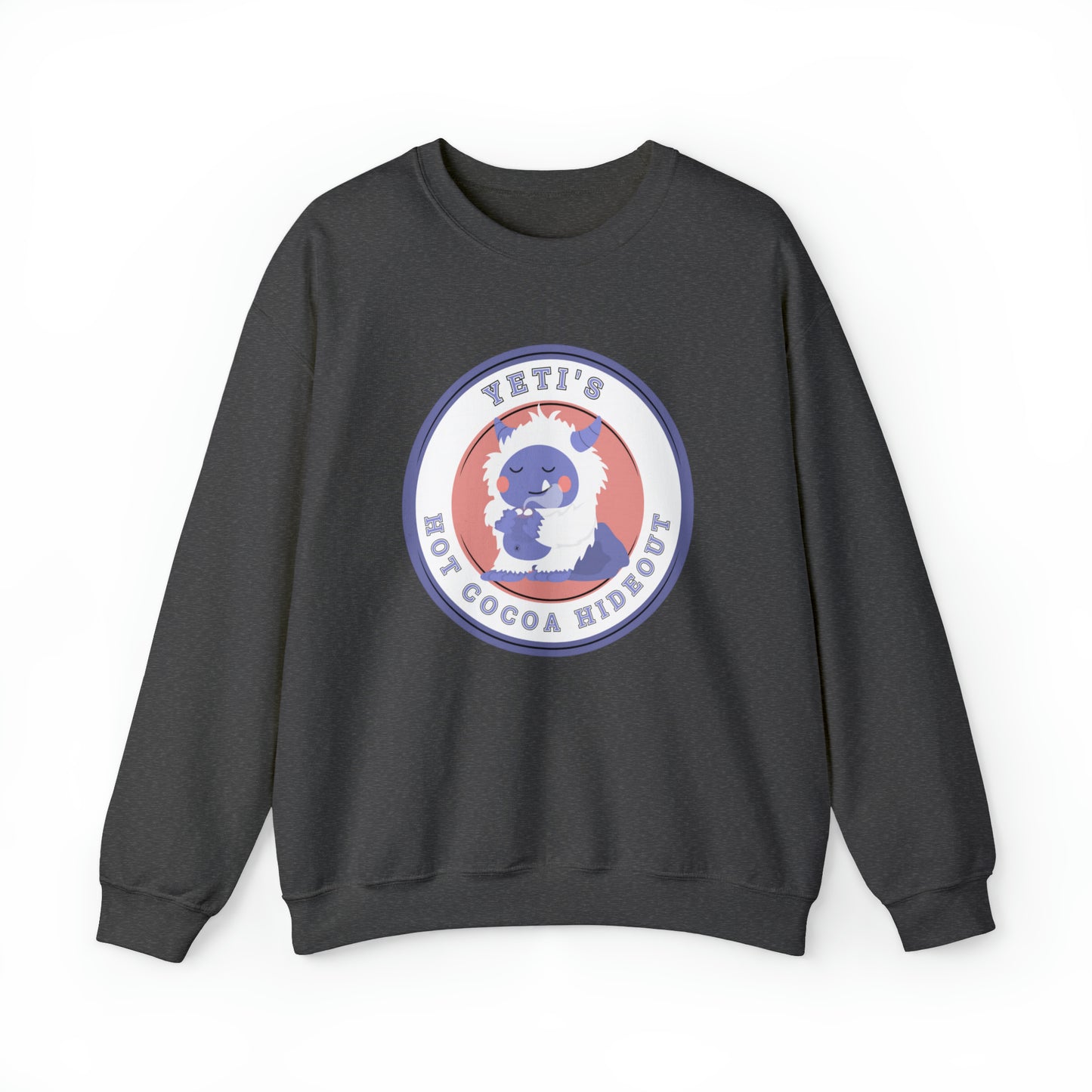 Women's Sweatshirt: Yeti's Hot Cocoa Hideout - Cozy Winter Wear - Eddy and Rita