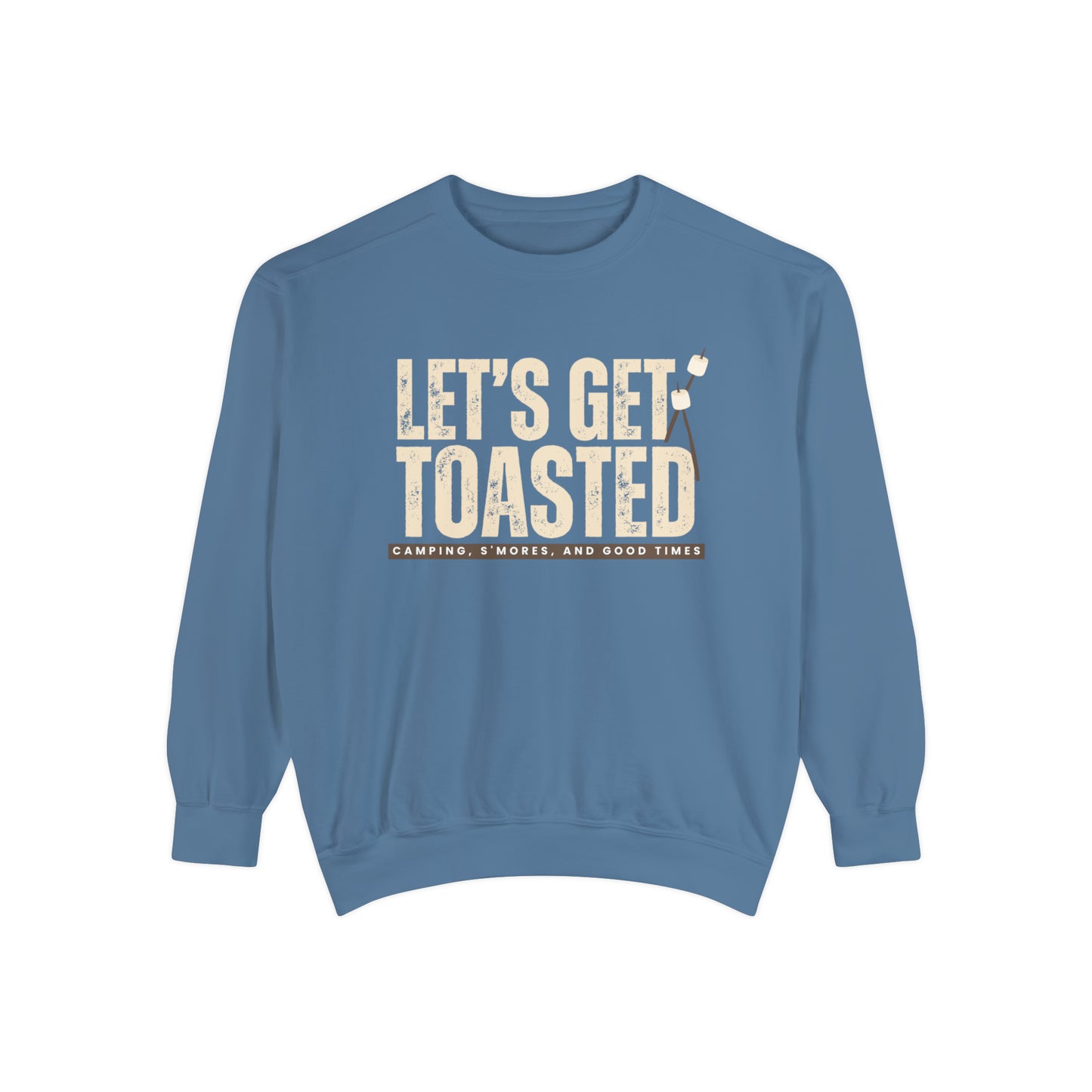 Cozy Comfort Colors Women's Sweatshirt Let's Get Toasted - Eddy and Rita