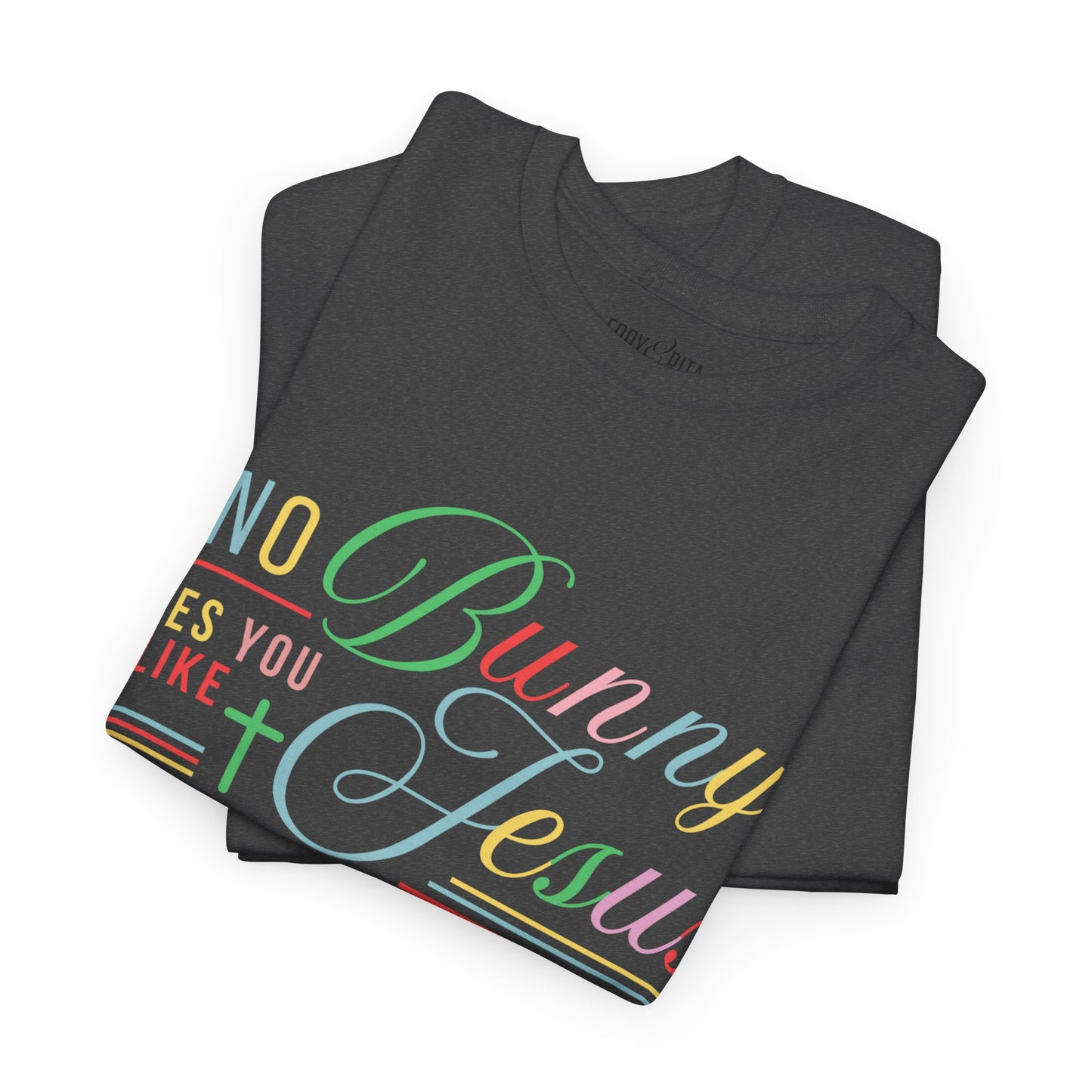 No Bunny Loves You Like Jesus Unisex Heavy Cotton Tee - Fun Easter Graphic Shirt