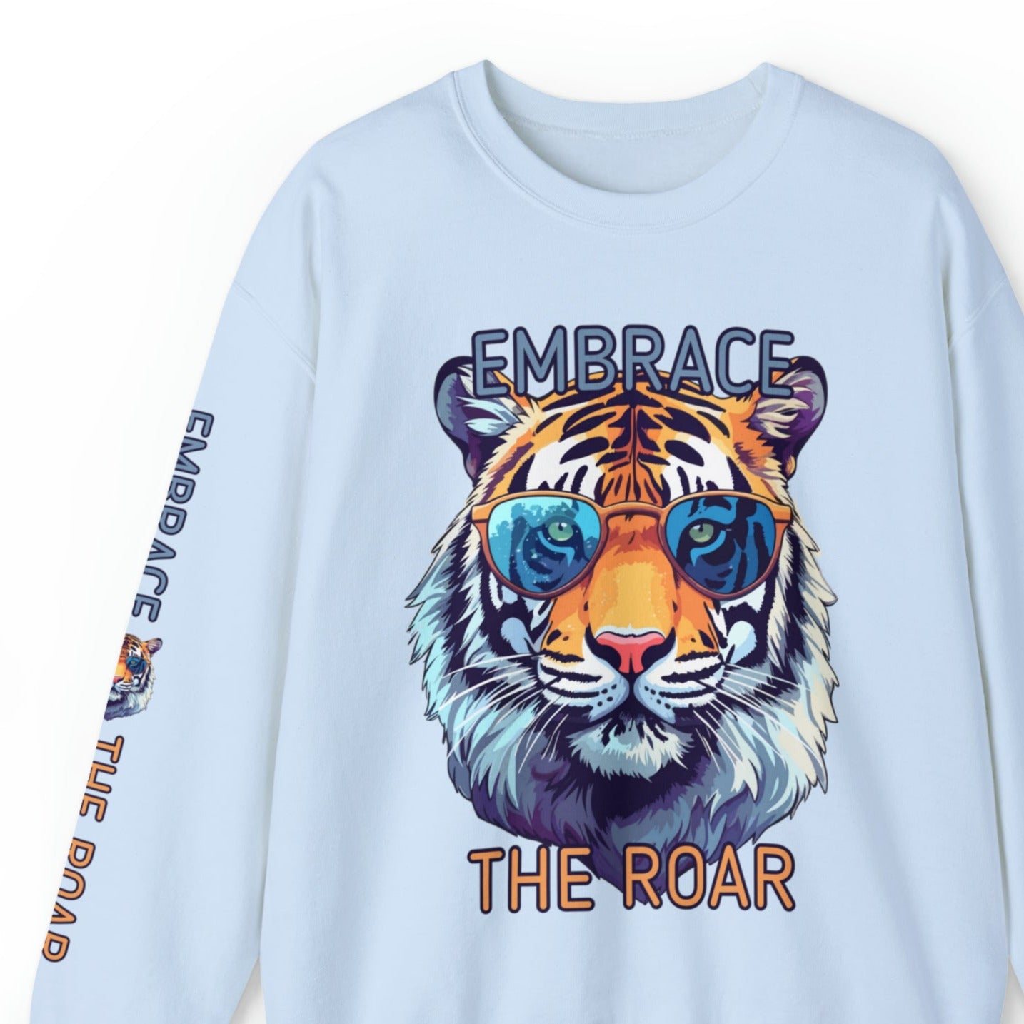 Embrace the Roar: Women's Tiger Sweatshirt with Stylish Sunglasses - Stand out in Style! - Eddy and Rita
