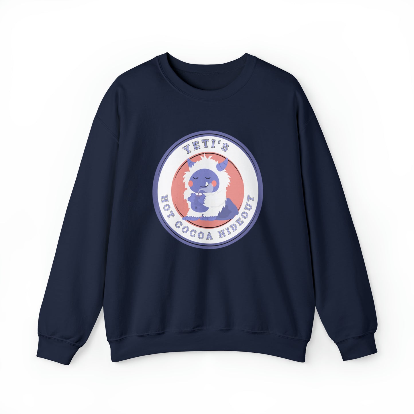 Women's Sweatshirt: Yeti's Hot Cocoa Hideout - Cozy Winter Wear - Eddy and Rita