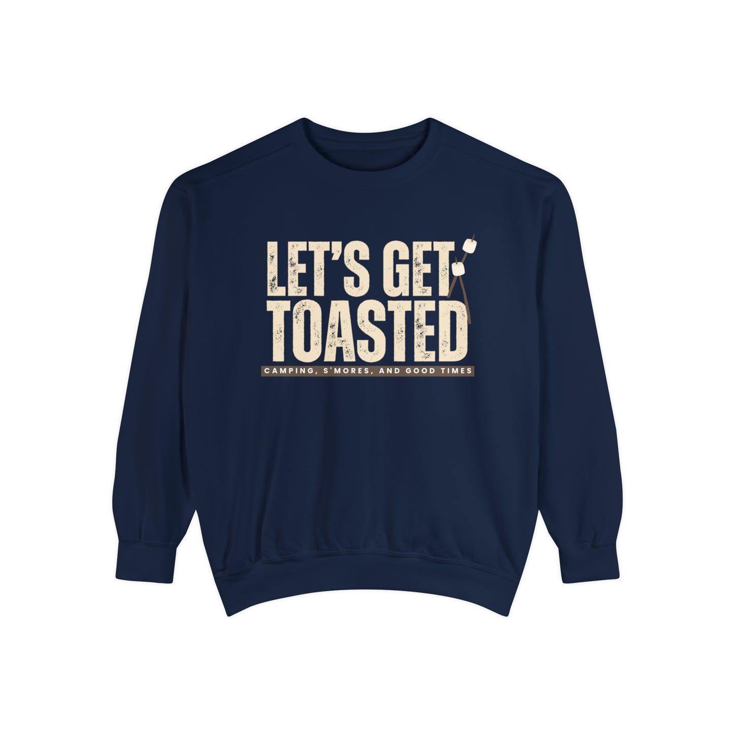 Cozy Comfort Colors Women's Sweatshirt Let's Get Toasted - Eddy and Rita