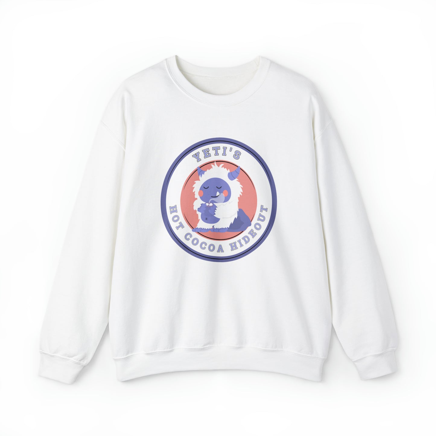 Women's Sweatshirt: Yeti's Hot Cocoa Hideout - Cozy Winter Wear - Eddy and Rita