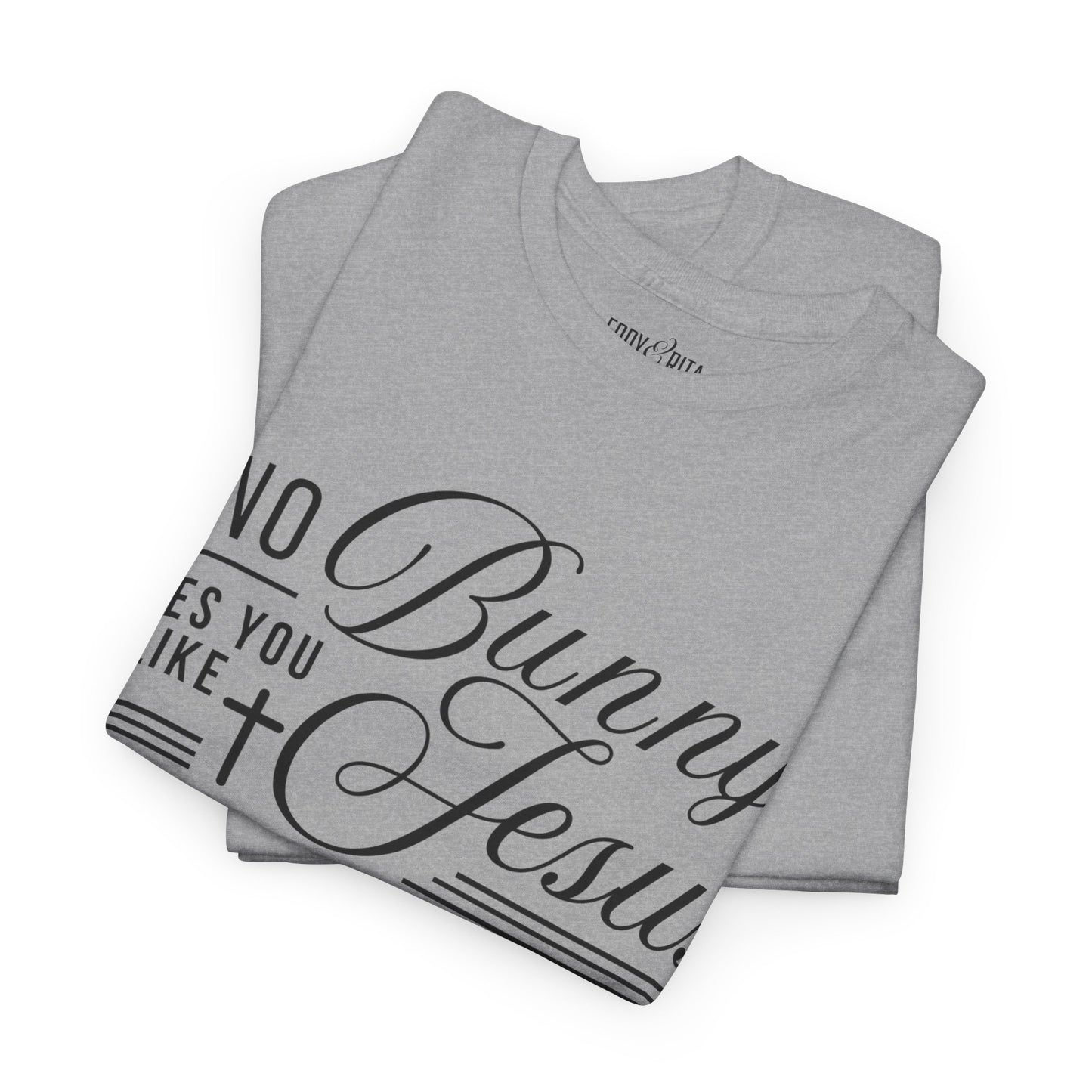 No Bunny Loves You Like Jesus Unisex Heavy Cotton Tee - Fun Easter Graphic Shirt