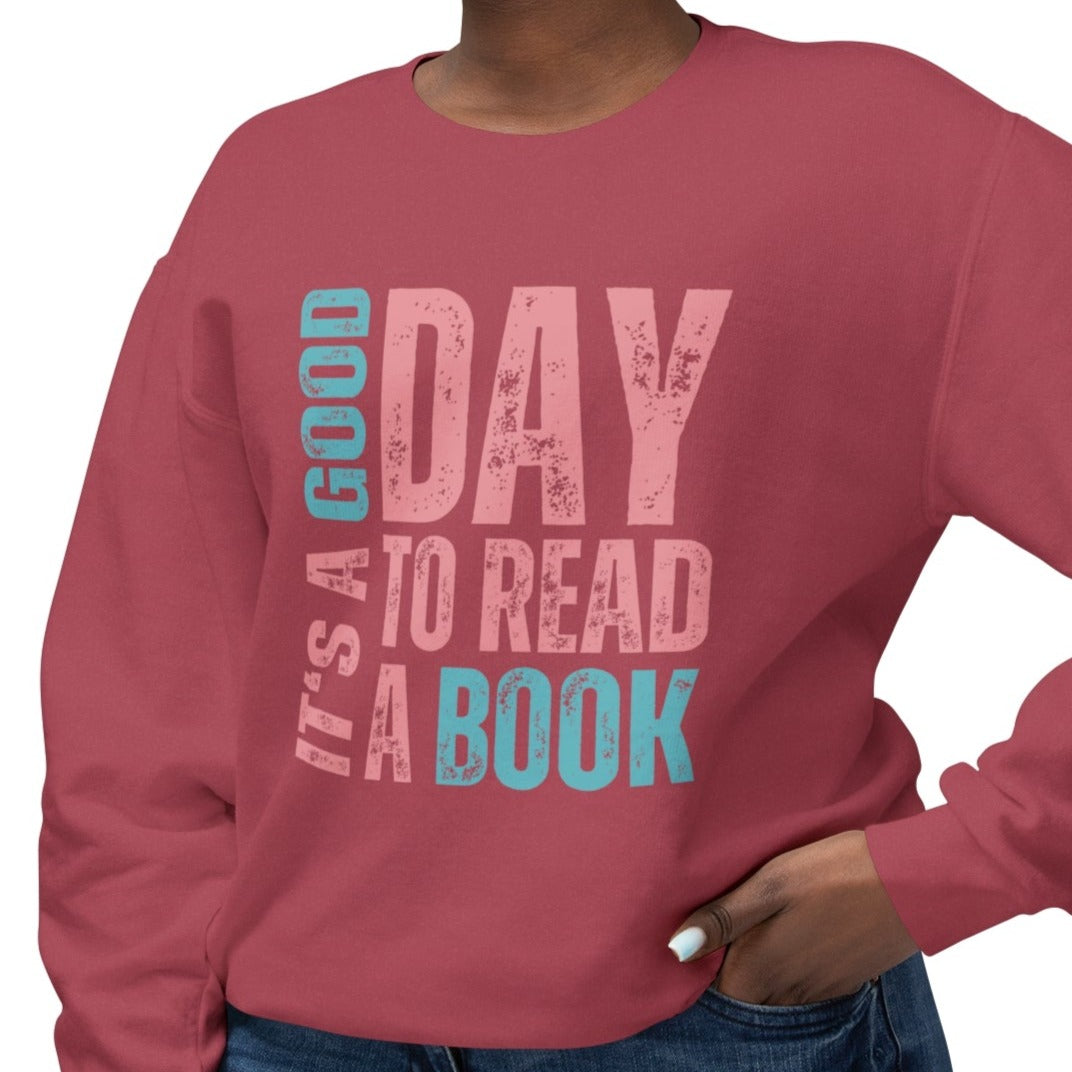 It's a Good Day to Read a Book - Women's Lightweight Comfort Colors Sweatshirt