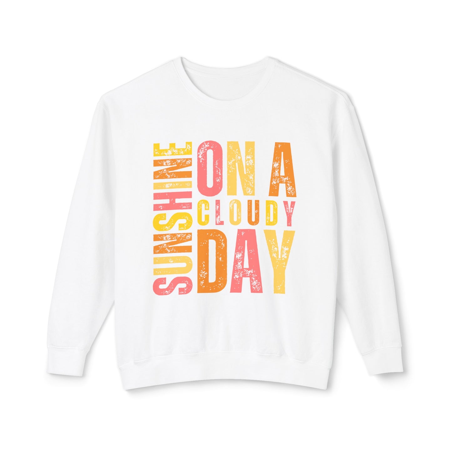 Sunshine Sherbet Women's Lightweight Crewneck Sweatshirt - Eddy and Rita