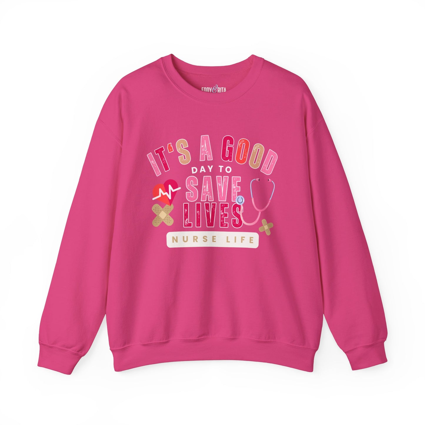 It's a Good Day to Save Lives Women's Gildan Sweatshirt - Eddy and Rita