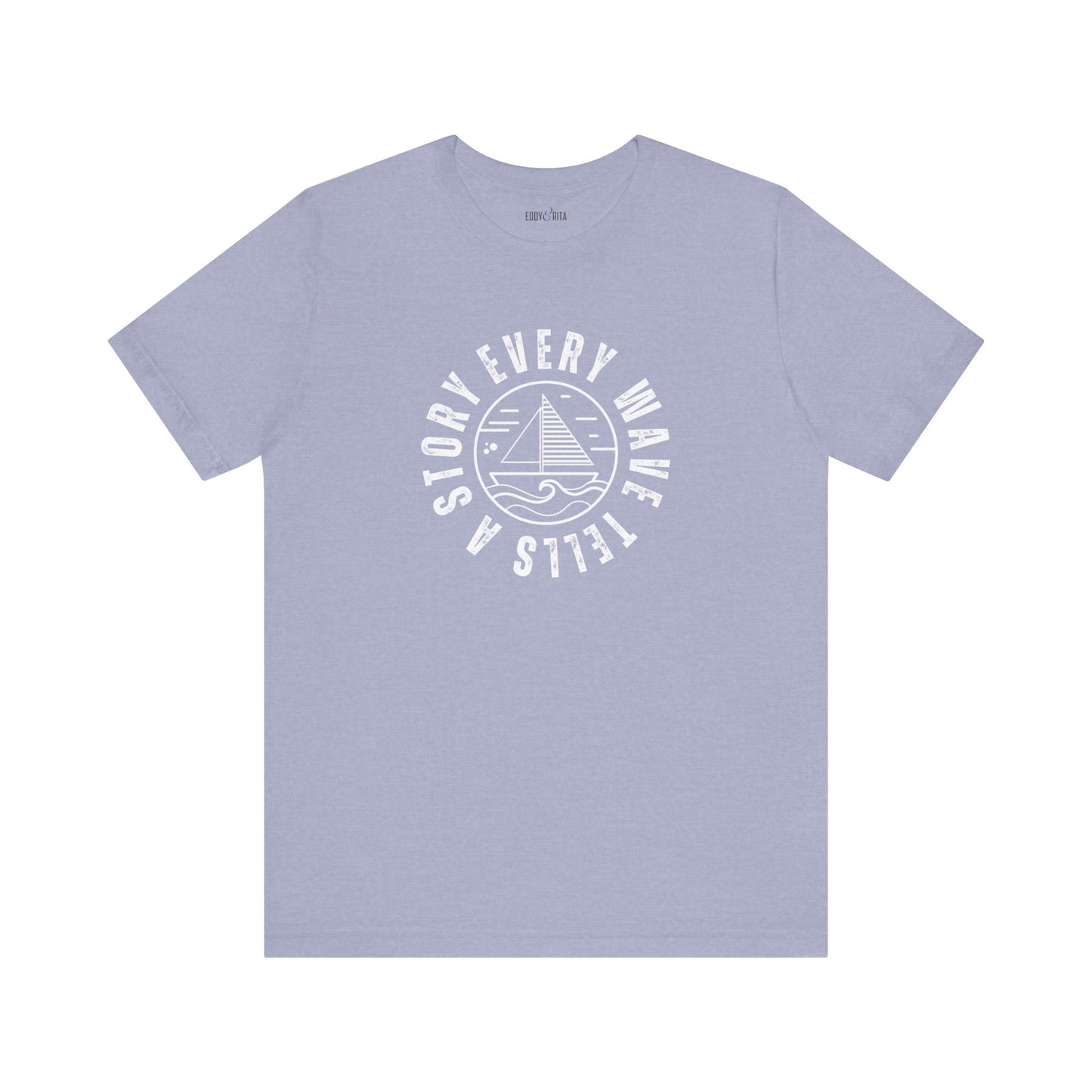 Every Wave Tells a Story Men's Bella Canvas Tee - Coastal Narrative Comfort