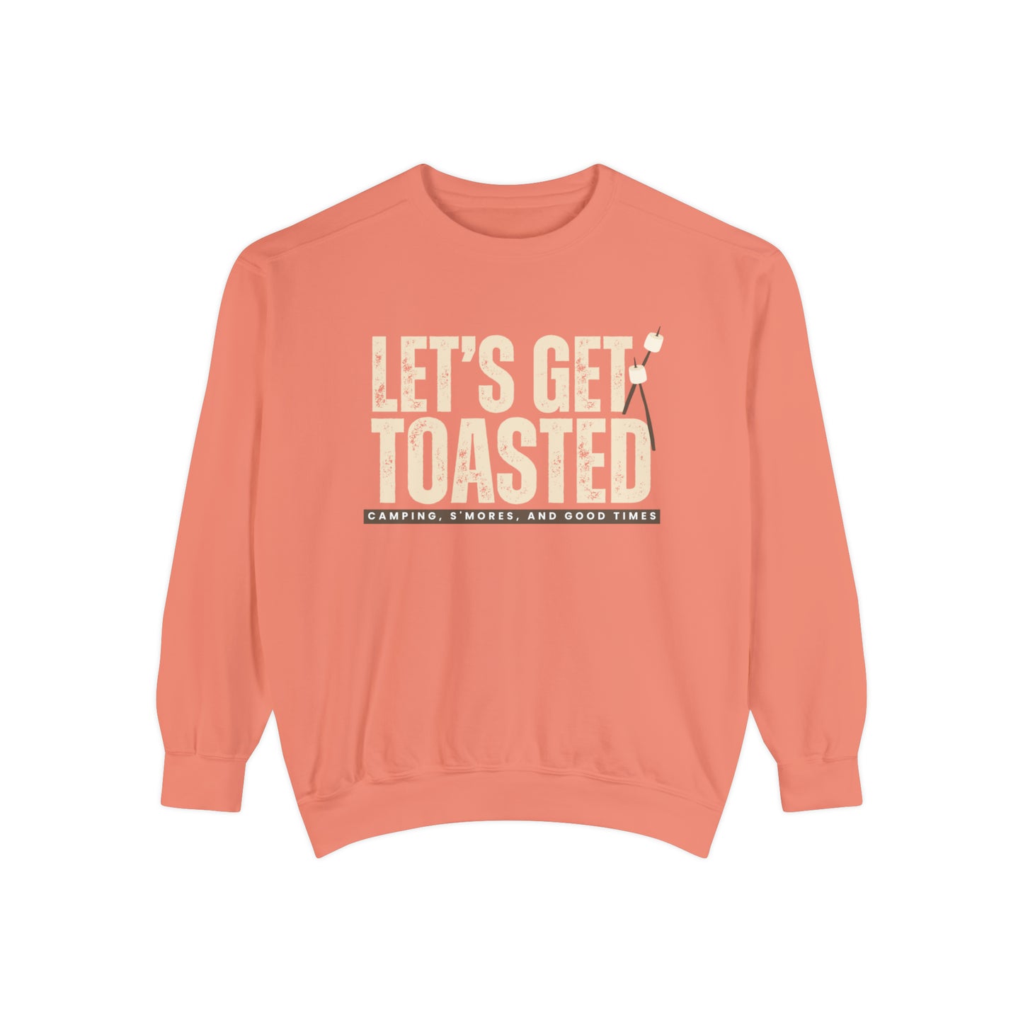 Cozy Comfort Colors Women's Sweatshirt Let's Get Toasted - Eddy and Rita