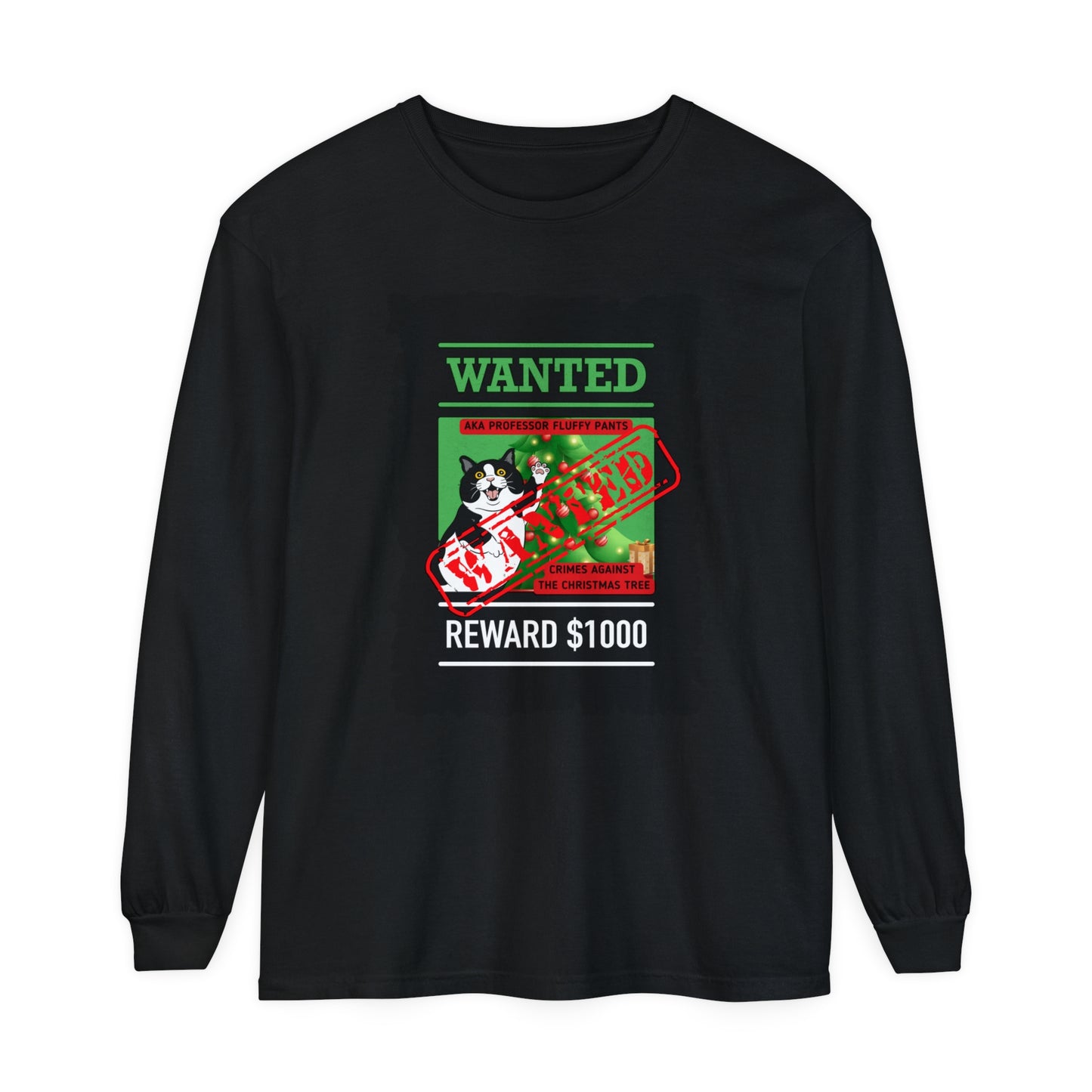 Comfort Colors Garment-Dyed Long Sleeve T-Shirt - 'Wanted