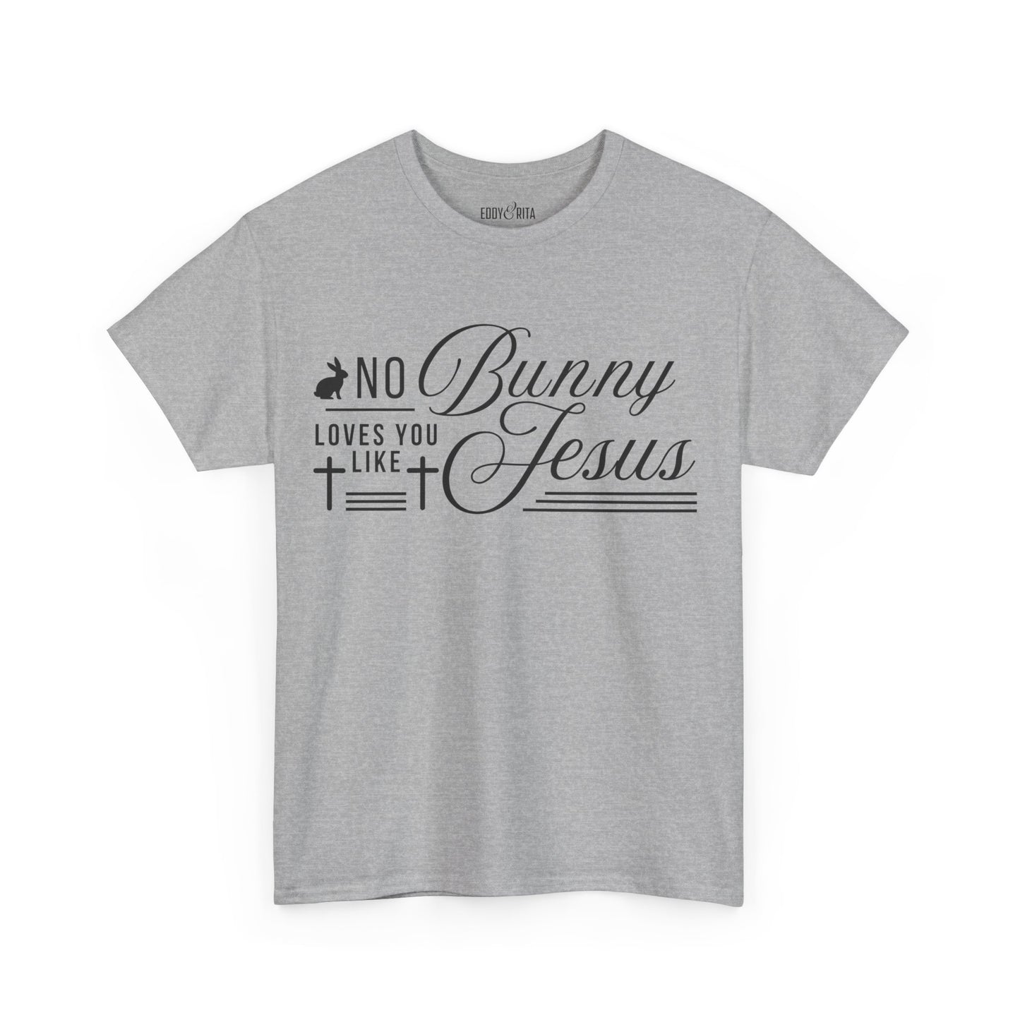 No Bunny Loves You Like Jesus Unisex Heavy Cotton Tee - Fun Easter Graphic Shirt