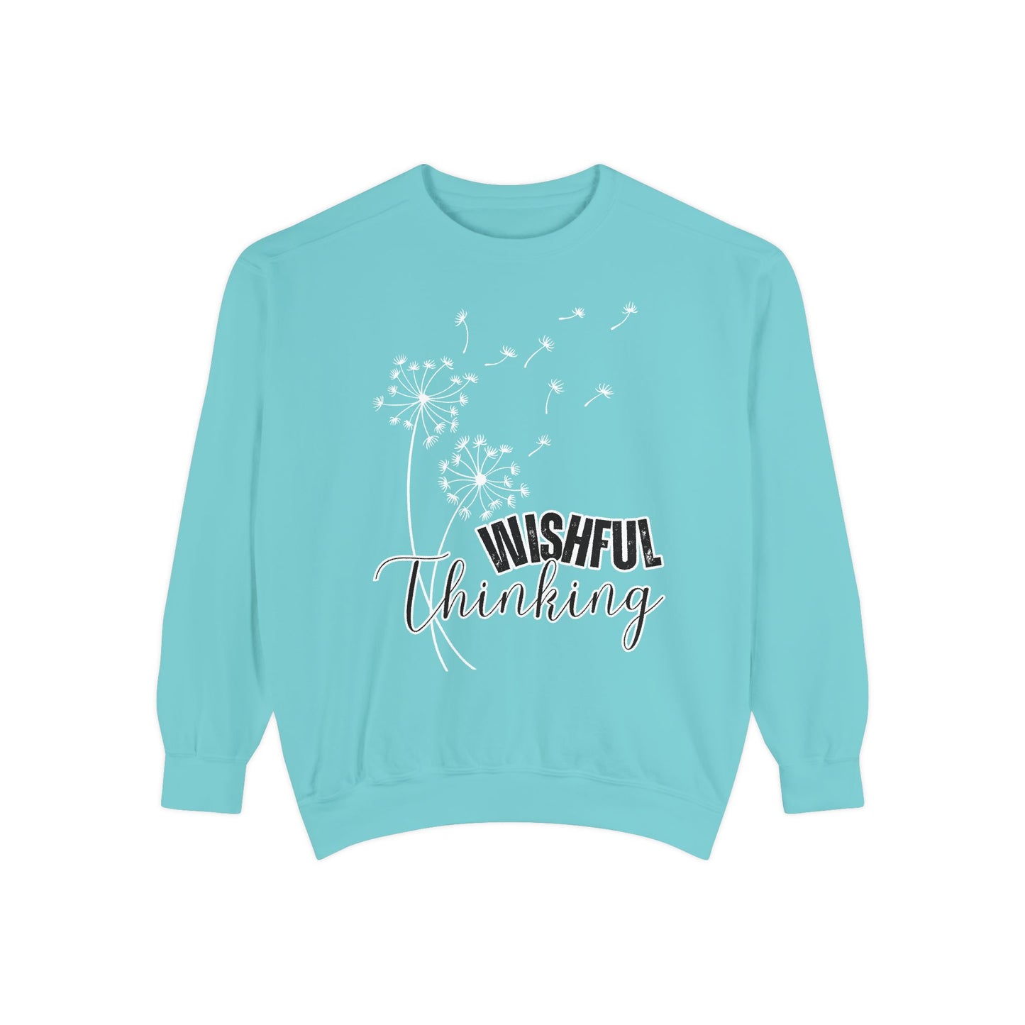 Women’s Comfort Colors Sweatshirt – “Wishful Thinking” Design | Cozy and Thoughtful Casual Pullover