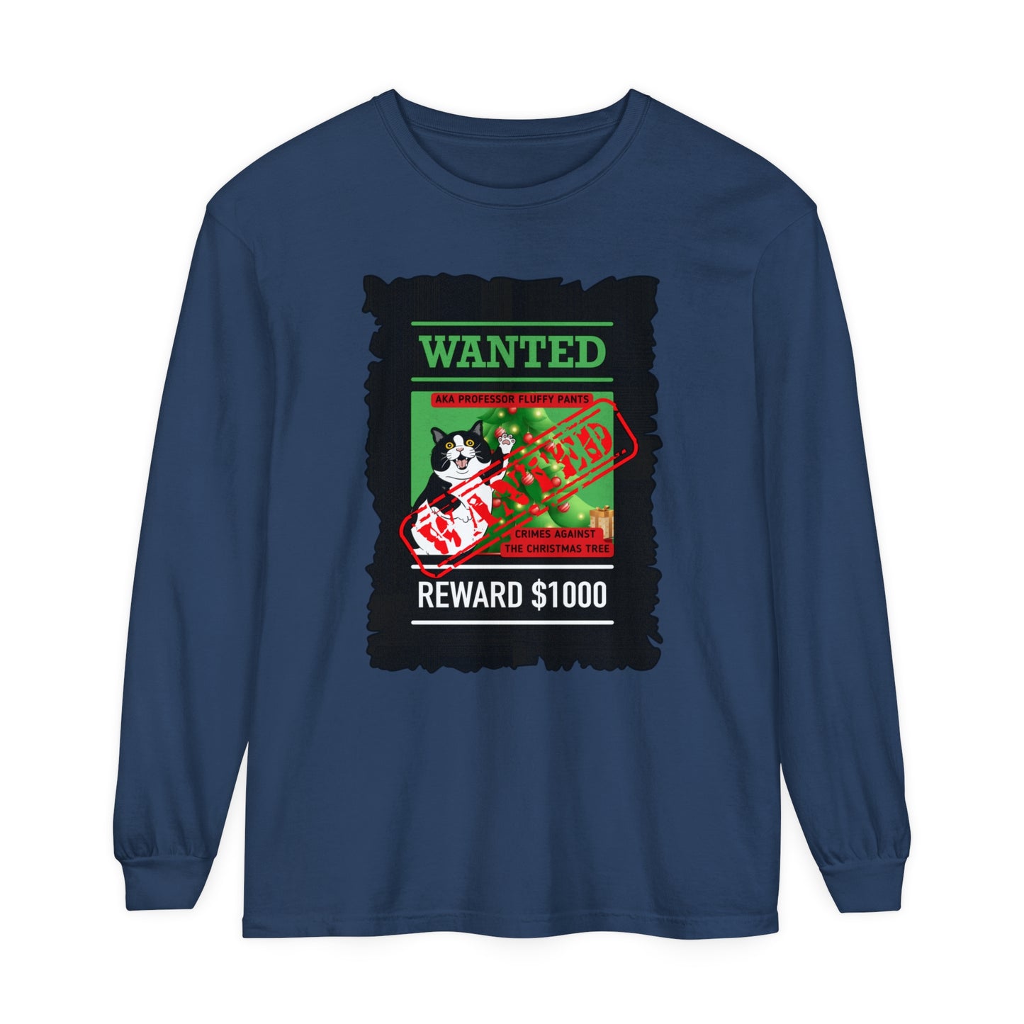 Comfort Colors Garment-Dyed Long Sleeve T-Shirt - 'Wanted