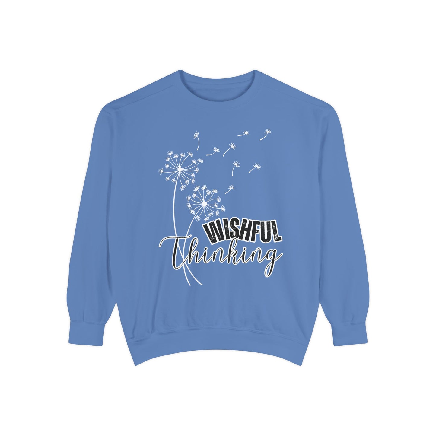 Women’s Comfort Colors Sweatshirt – “Wishful Thinking” Design | Cozy and Thoughtful Casual Pullover