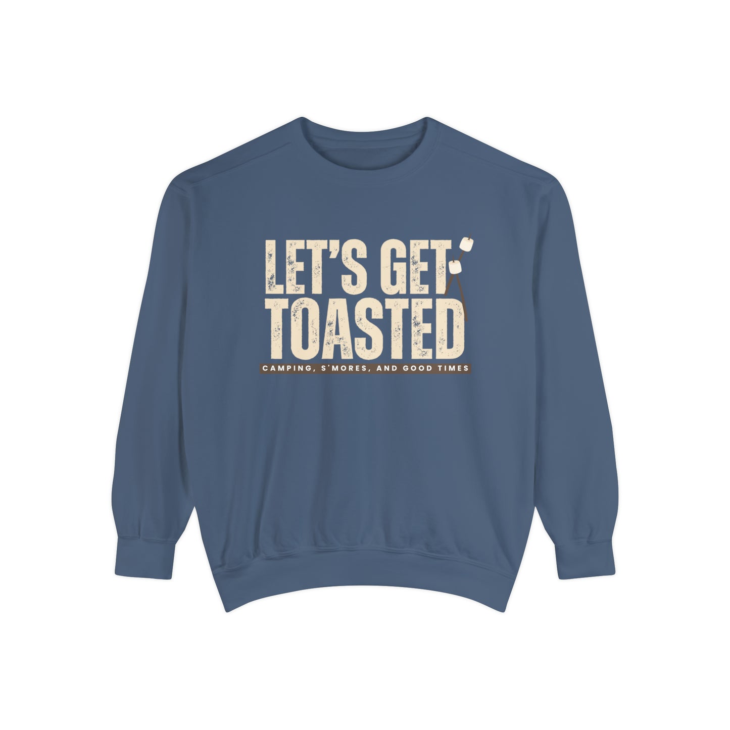 Cozy Comfort Colors Women's Sweatshirt Let's Get Toasted - Eddy and Rita