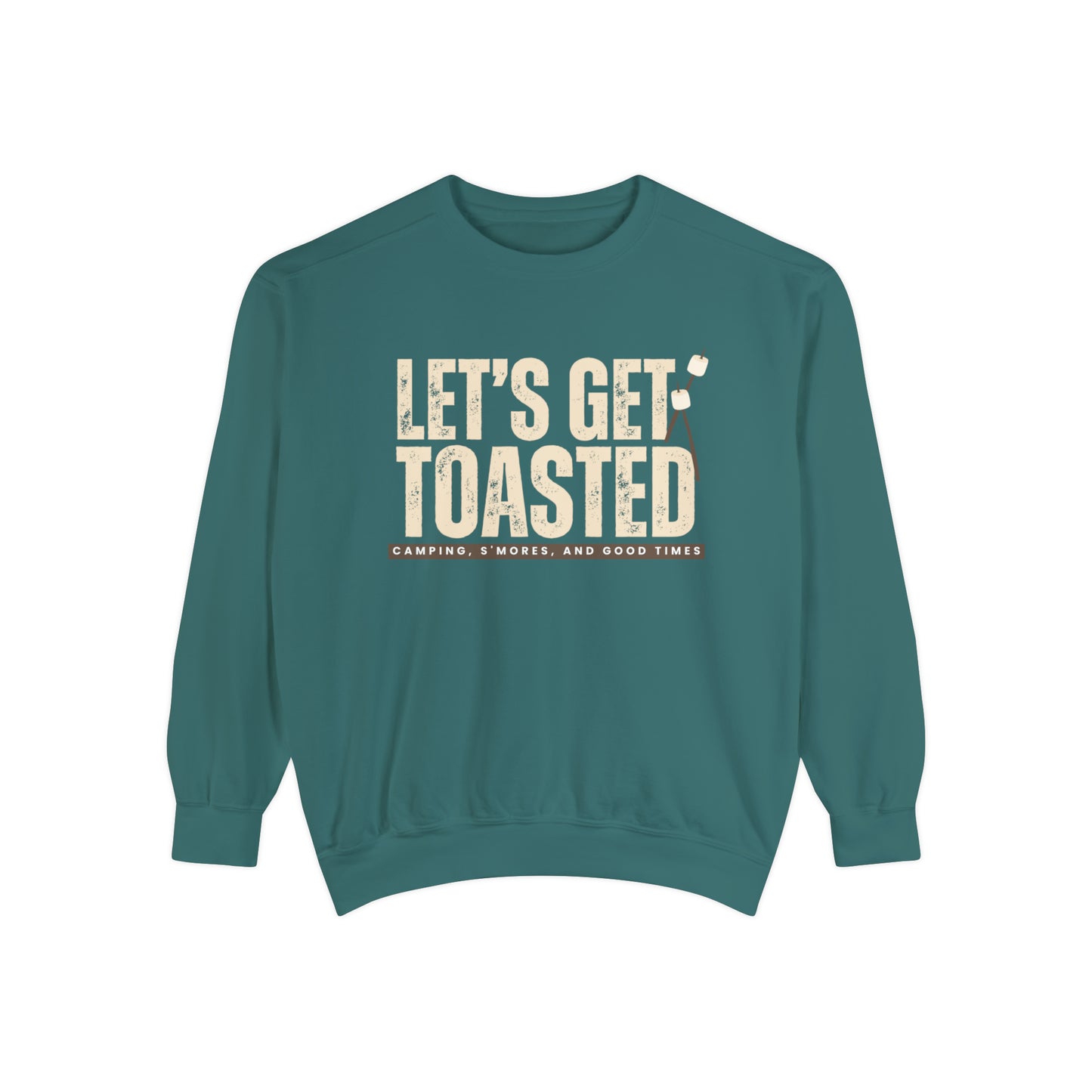 Cozy Comfort Colors Women's Sweatshirt Let's Get Toasted - Eddy and Rita
