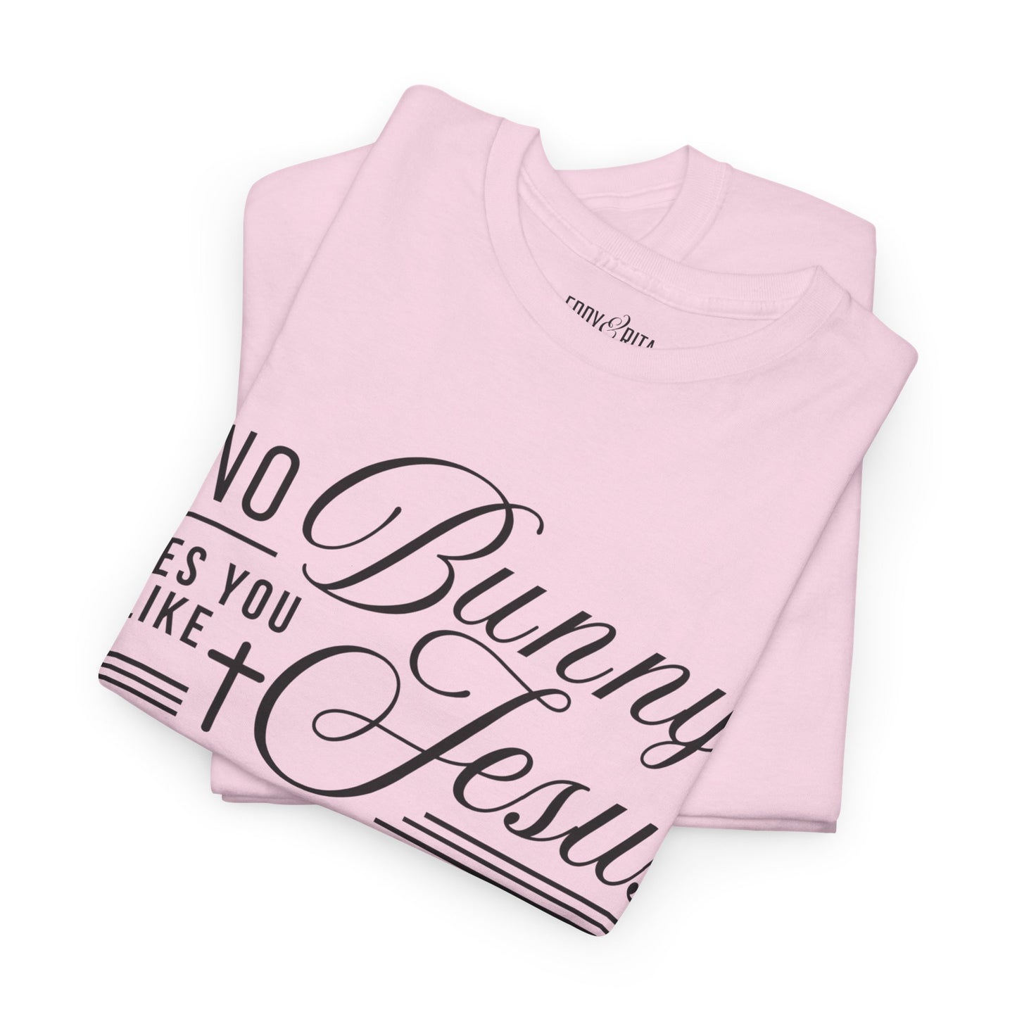 No Bunny Loves You Like Jesus Unisex Heavy Cotton Tee - Fun Easter Graphic Shirt