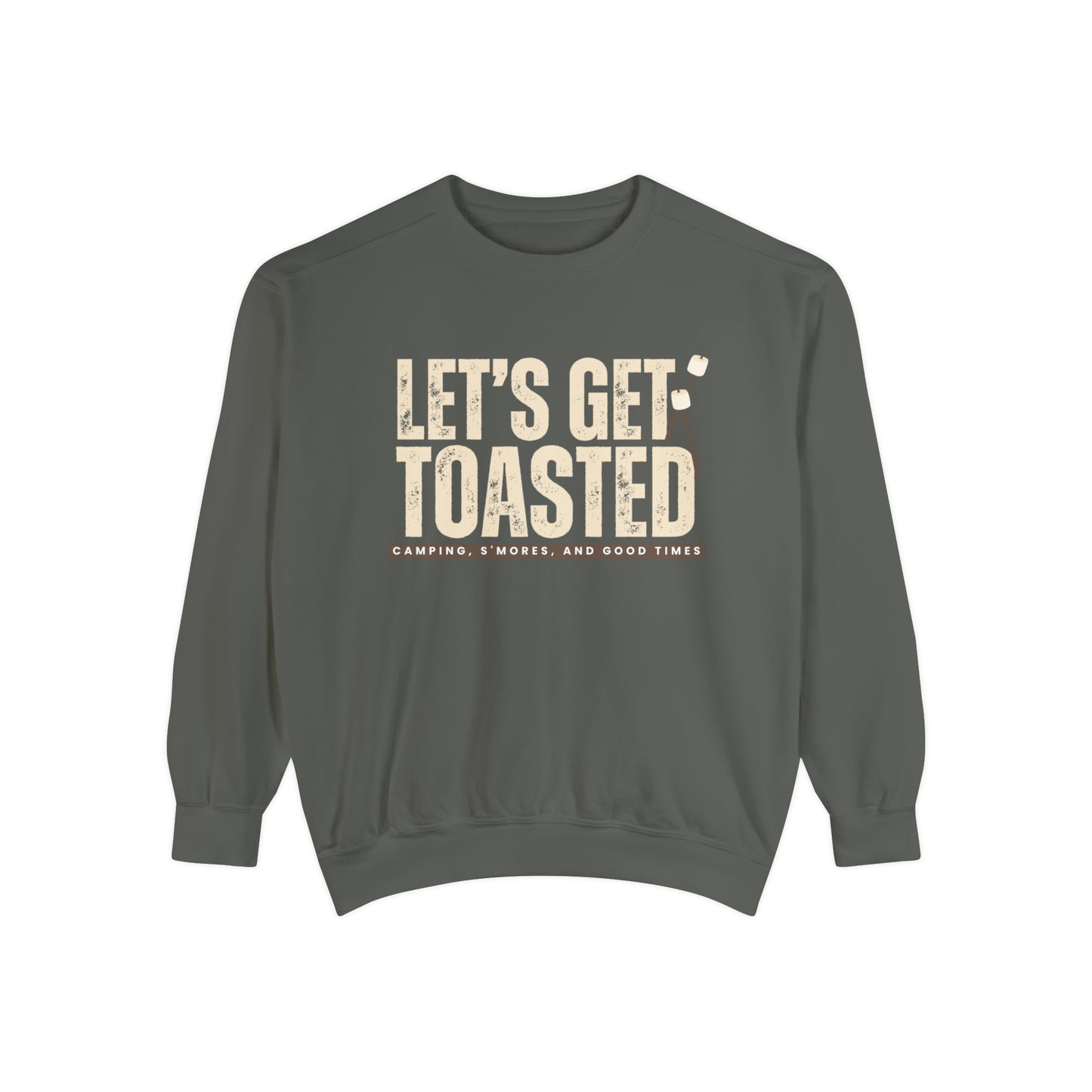 Cozy Comfort Colors Women's Sweatshirt Let's Get Toasted - Eddy and Rita
