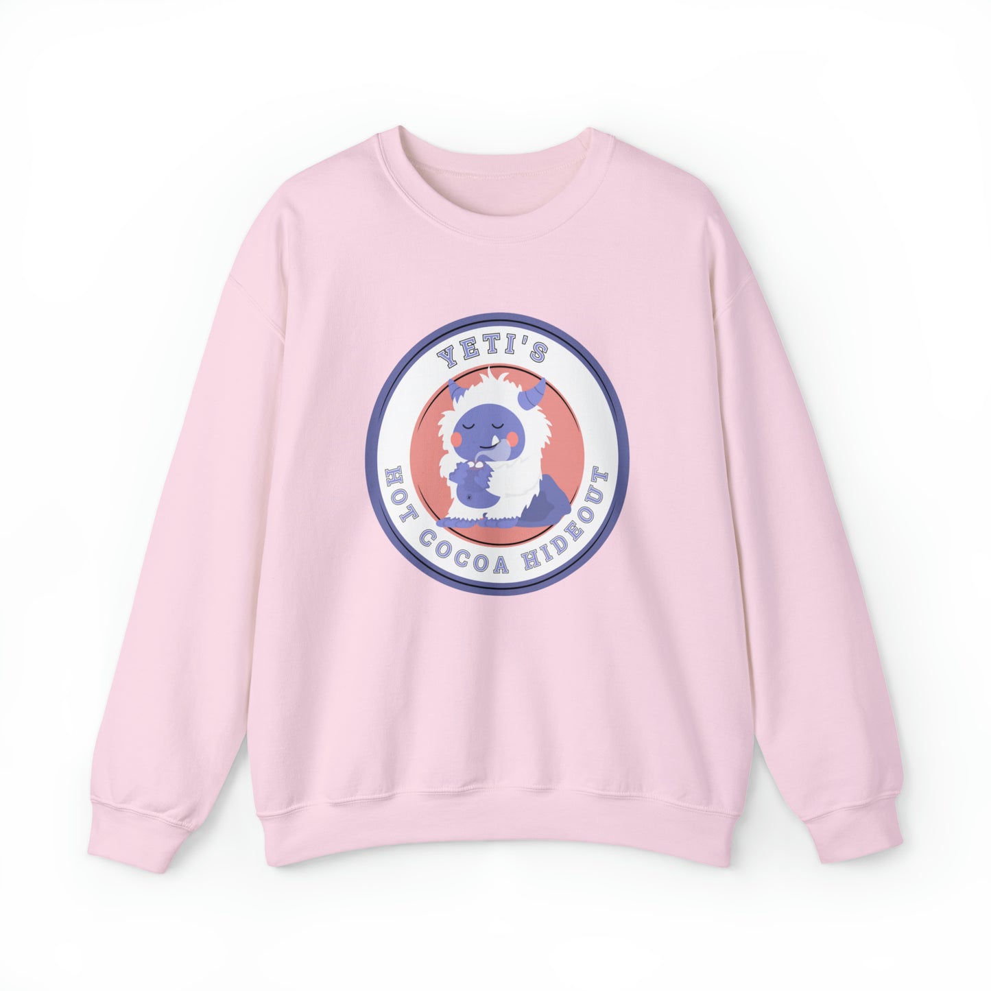 Women's Sweatshirt: Yeti's Hot Cocoa Hideout - Cozy Winter Wear - Eddy and Rita